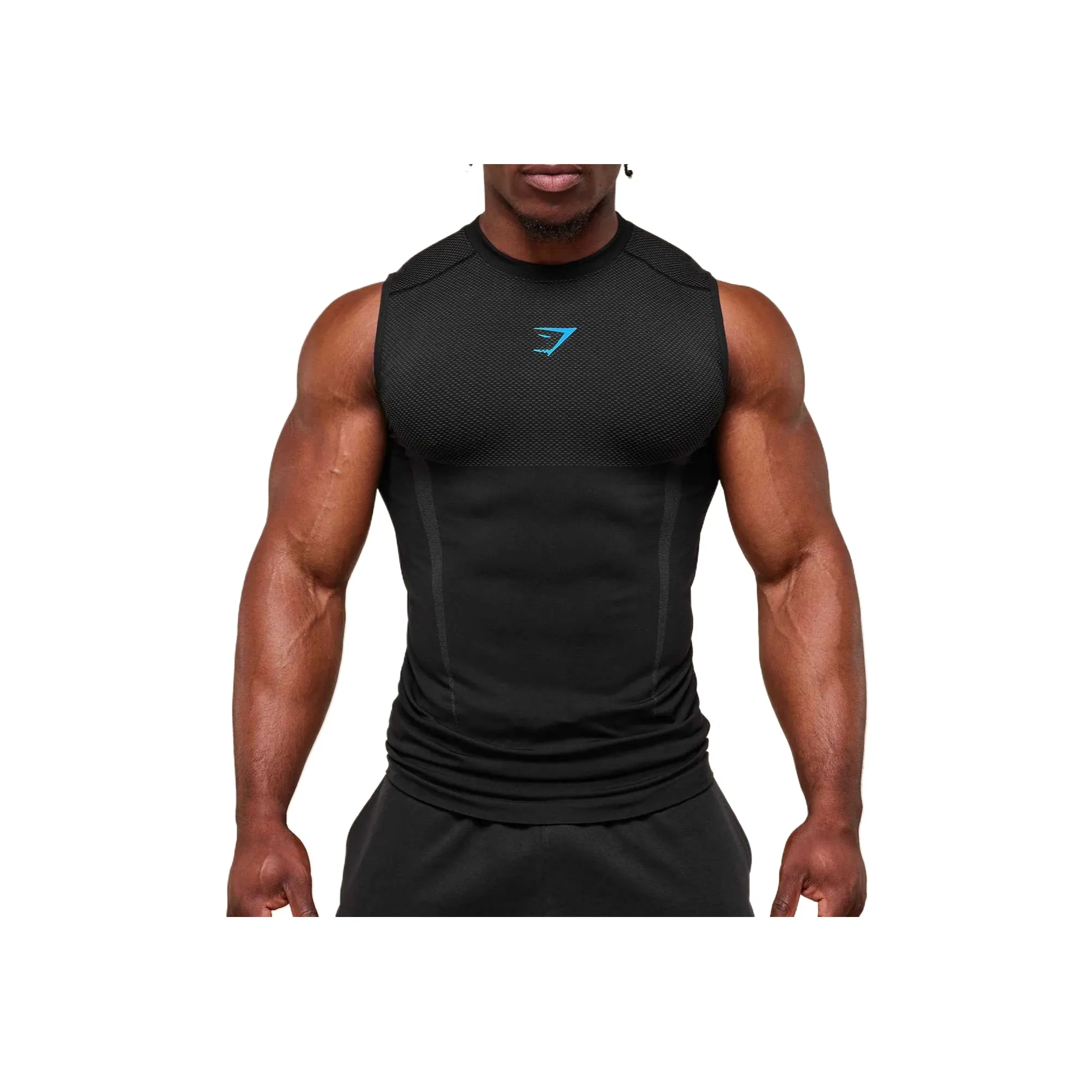 GYMSHARK Мужские черные майки