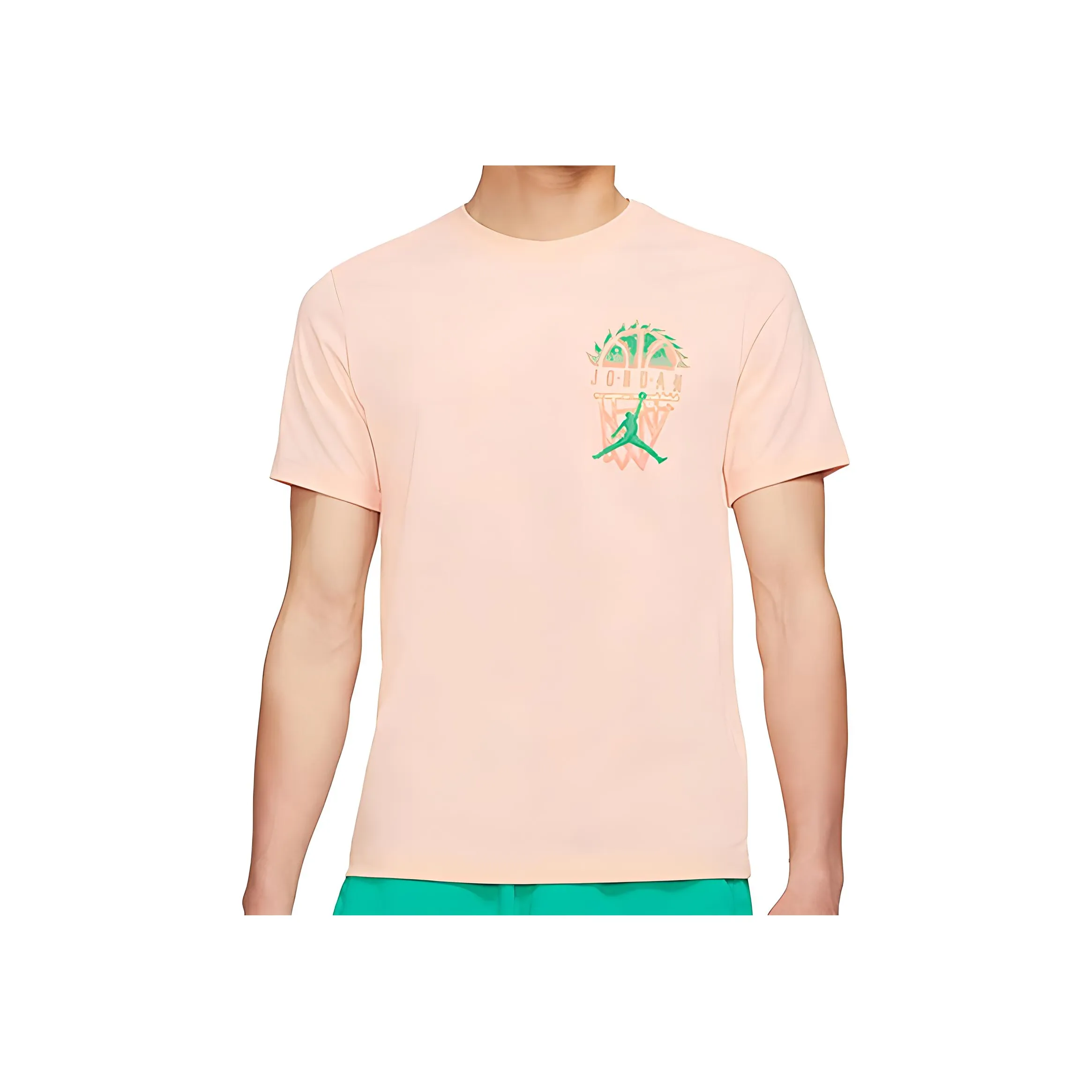 Jordan Set-in Sleeve T-Shirt Men's Orange Pink