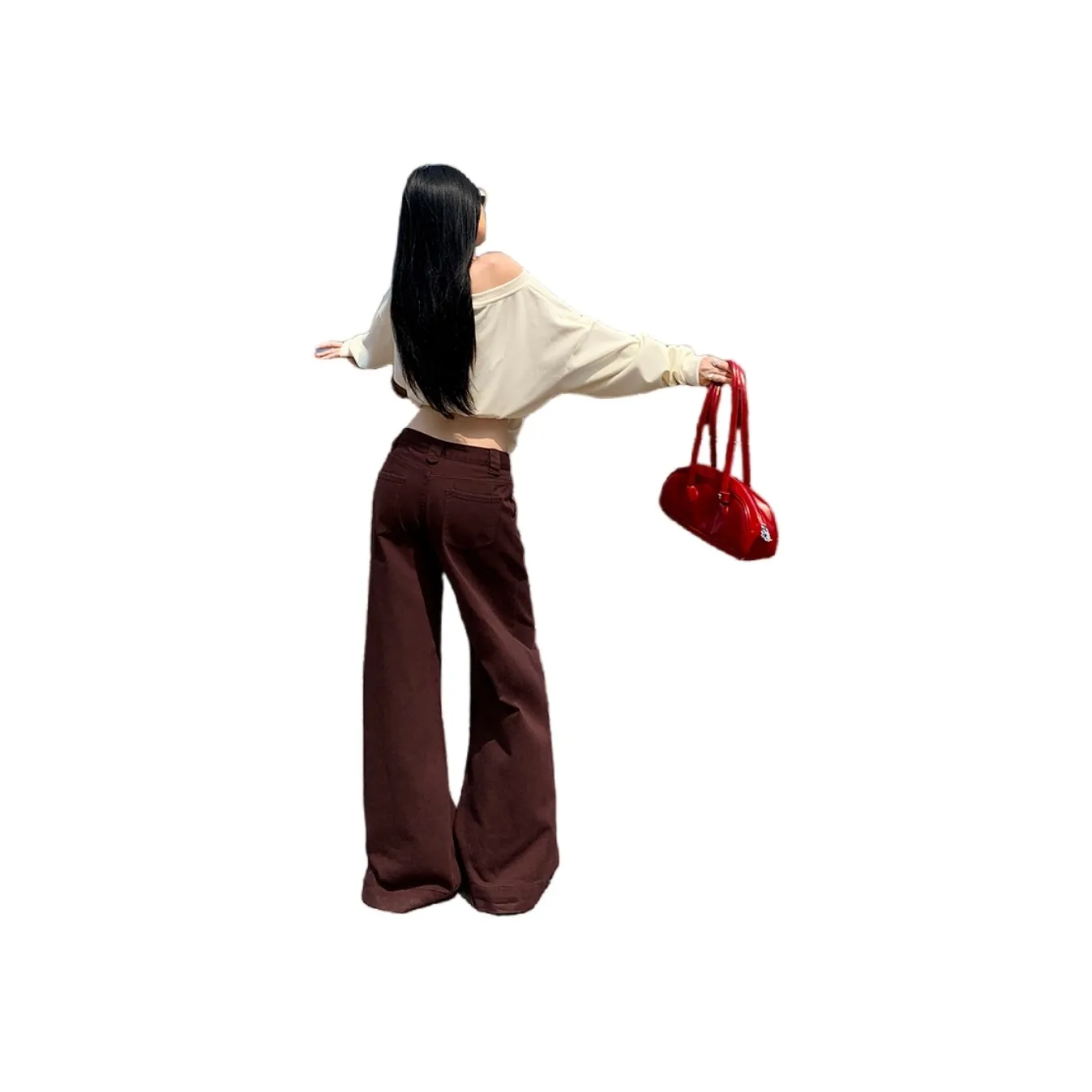 Jenna Chun Jeans Women's Ancora Red