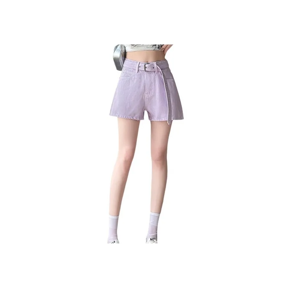 YICHEN Фиолетовые Женские Джинсовые Шорты
