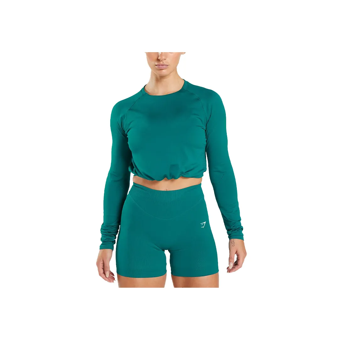 GYMSHARK Sweat Seamless Workout Clothing Women's Rich Cyan
