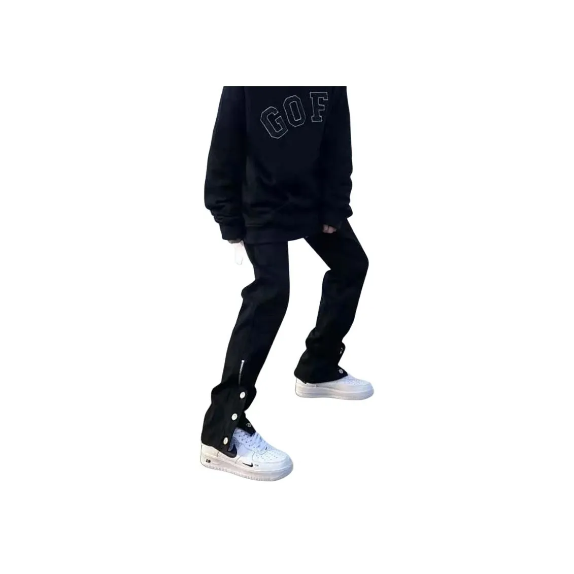 MGXEK Jeans Unisex Black