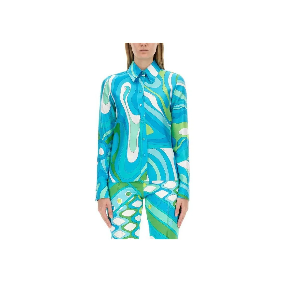 Pucci Marmo print Kaftan Silk Dress