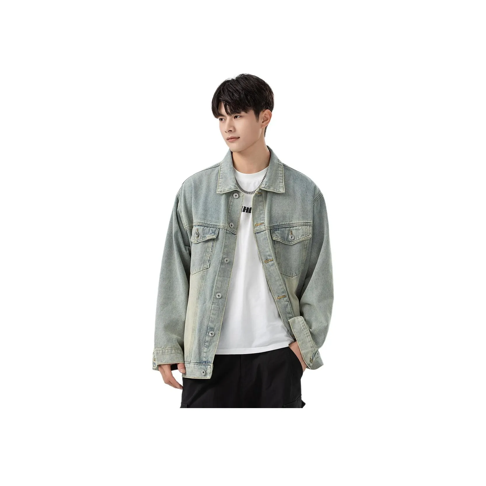 BALENO Светло-синие мужские джинсовые куртки