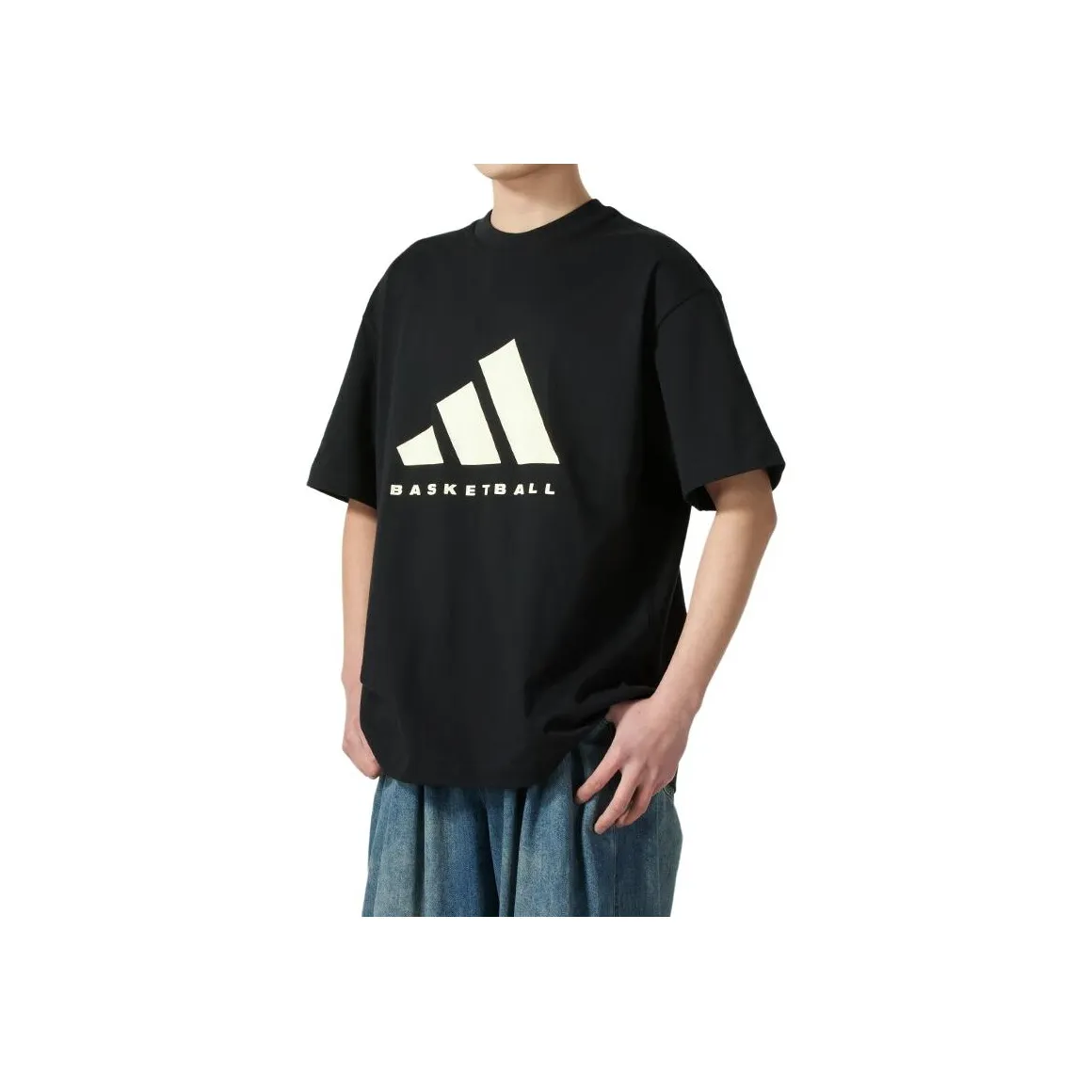Adidas BASKETBALL SS25 T Shirt Unisex Black