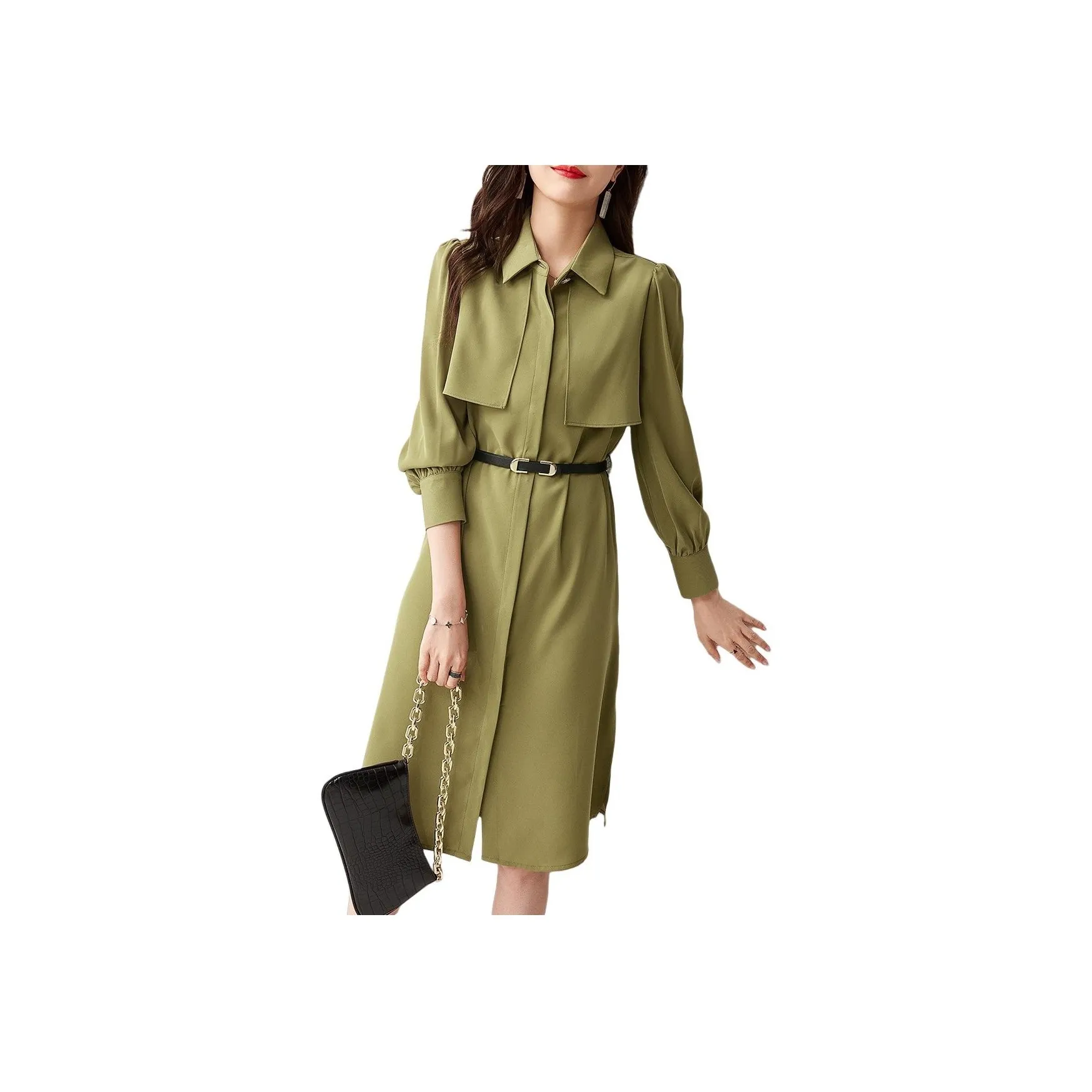 PEIMENG Длинное платье с длинными рукавами женское