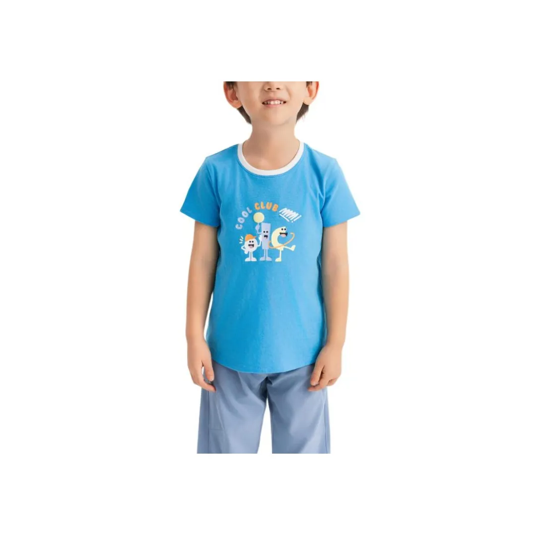 DECATHLON T-рубашка 100 Series Балтийский синий для детей 3-7 лет