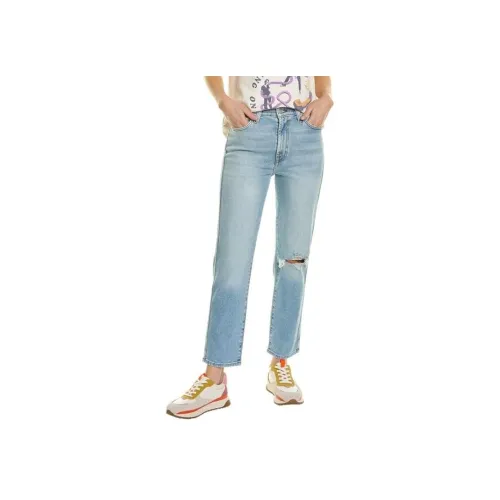 SEVEN FOR ALL MANKIND Женские джинсы синего цвета