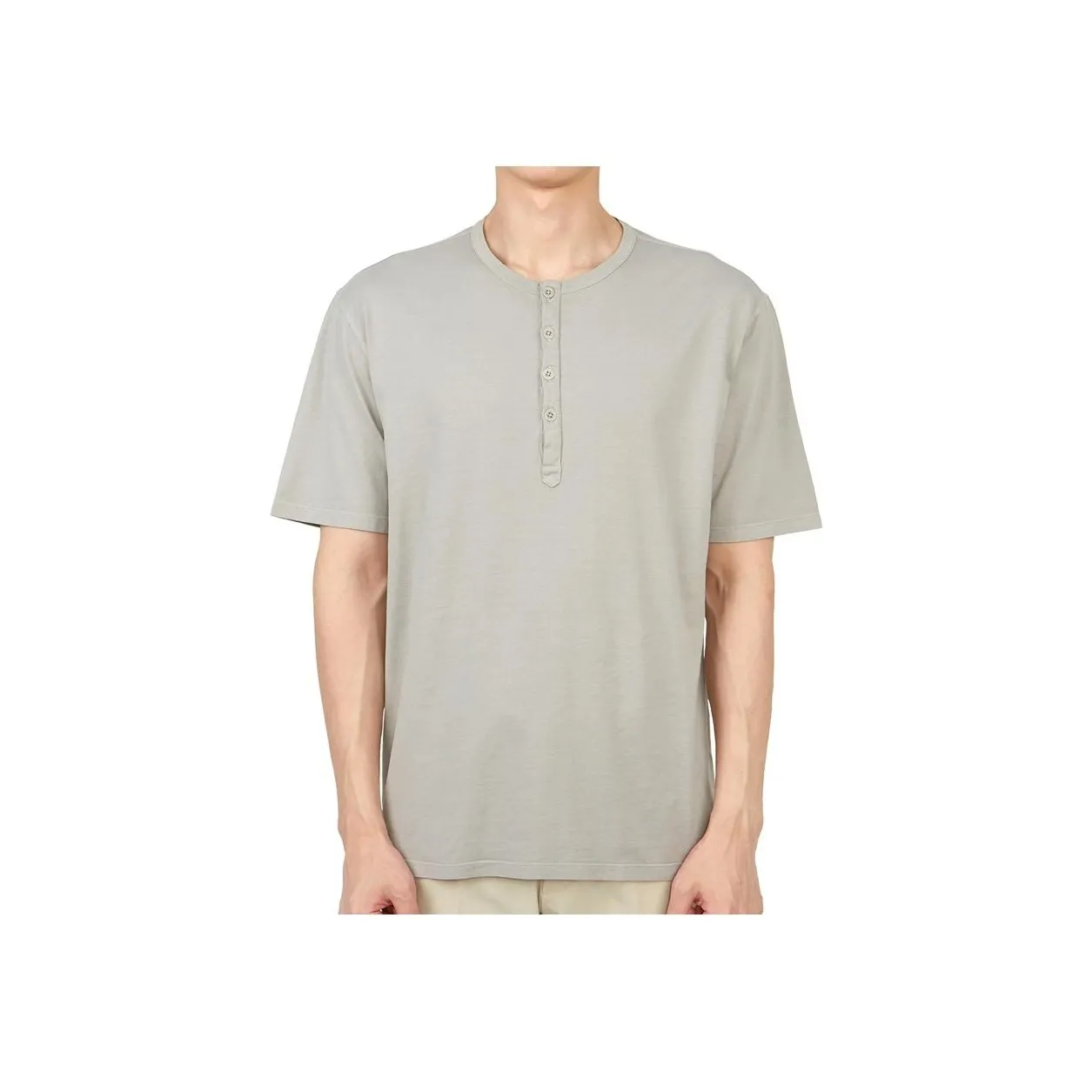 TEN C Cotton Henley T shirt