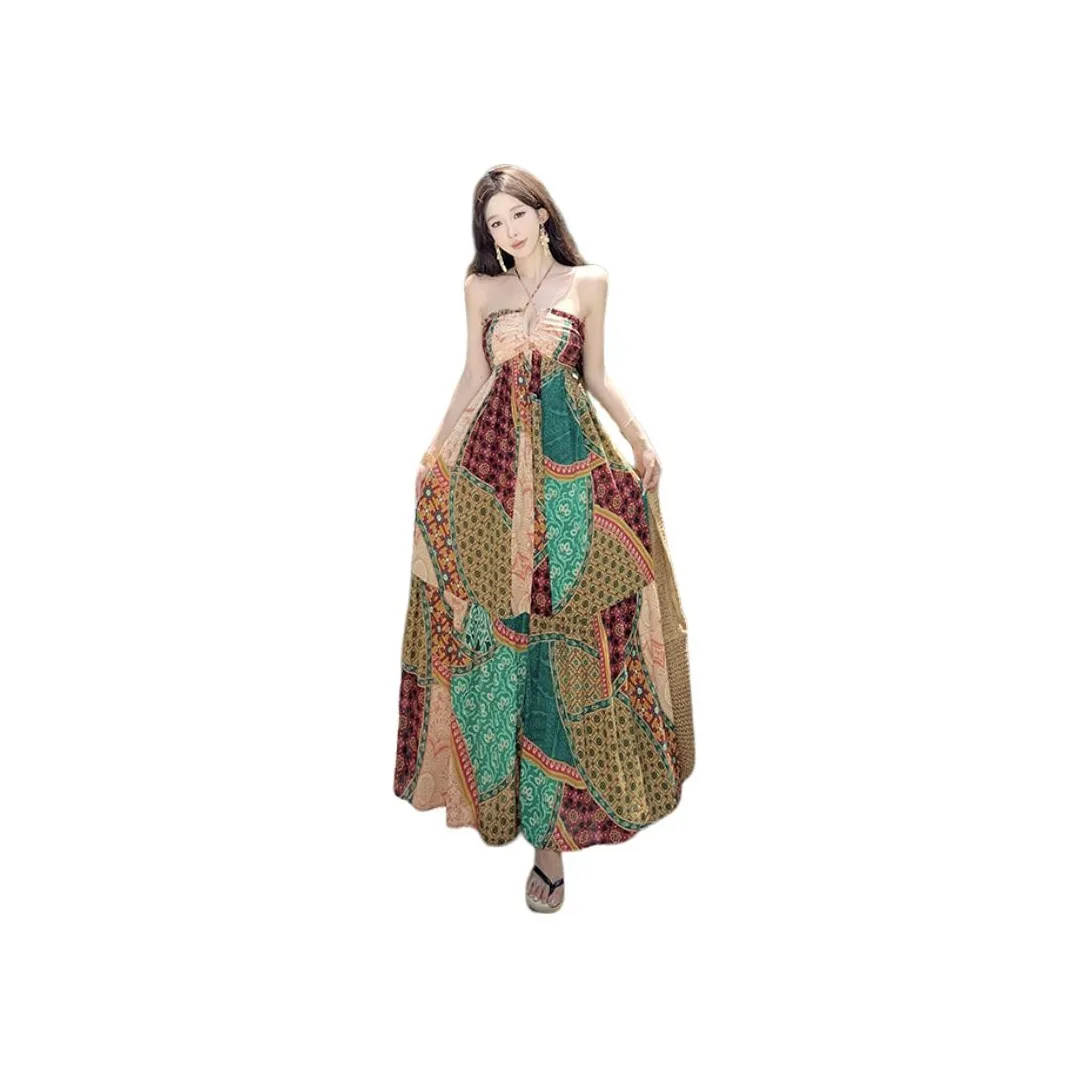 MORii Винтаж с принтом Женские слиплатья