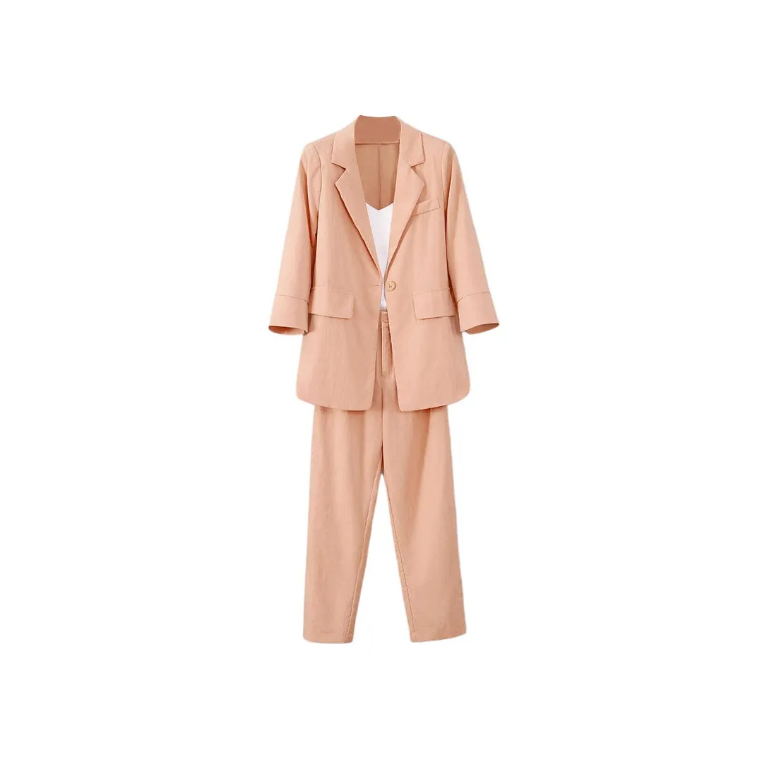 Fele.d Бизнес-костюм женский цвет апельсин