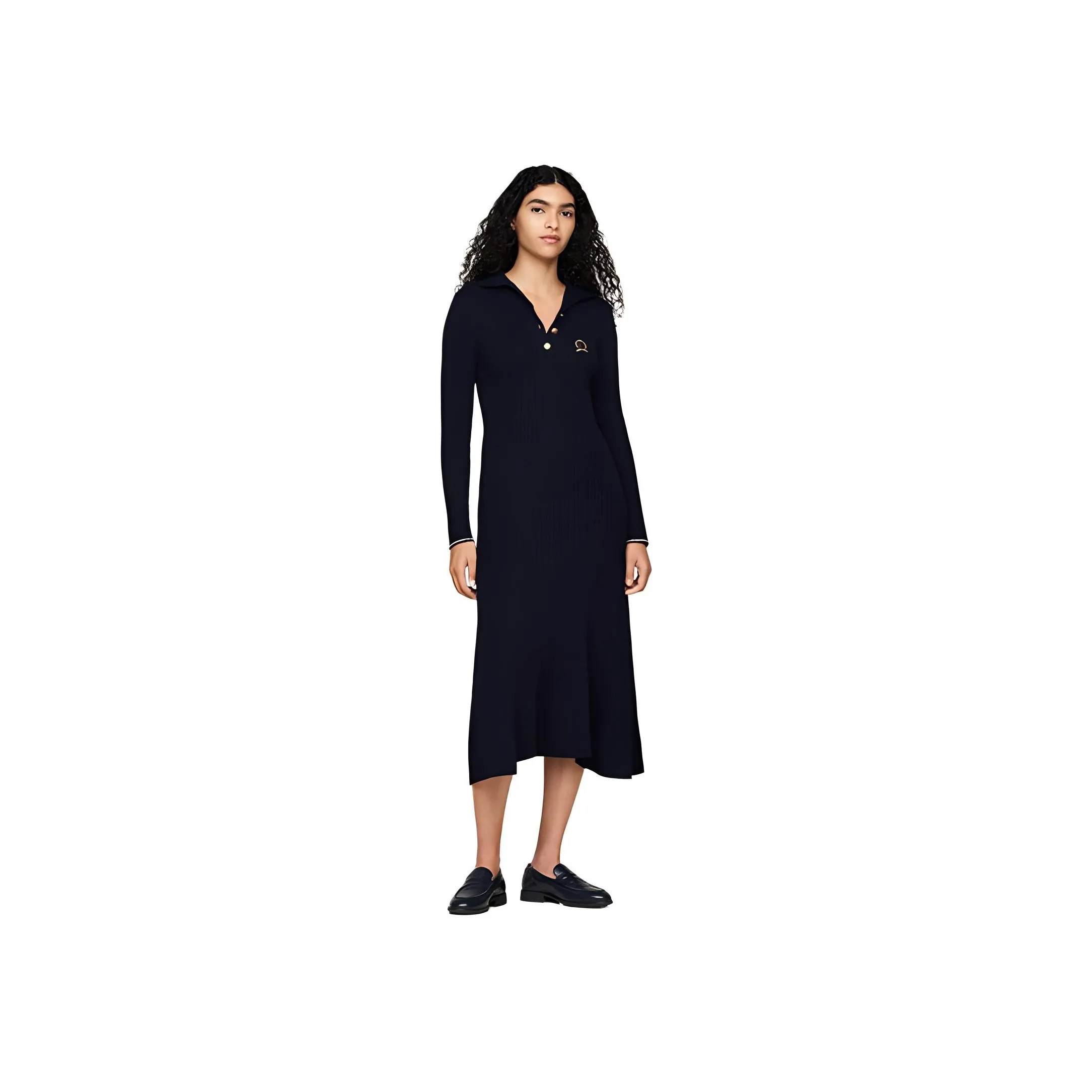 Tommy Hilfiger Long Sleeved Dress Women's Navy Blue