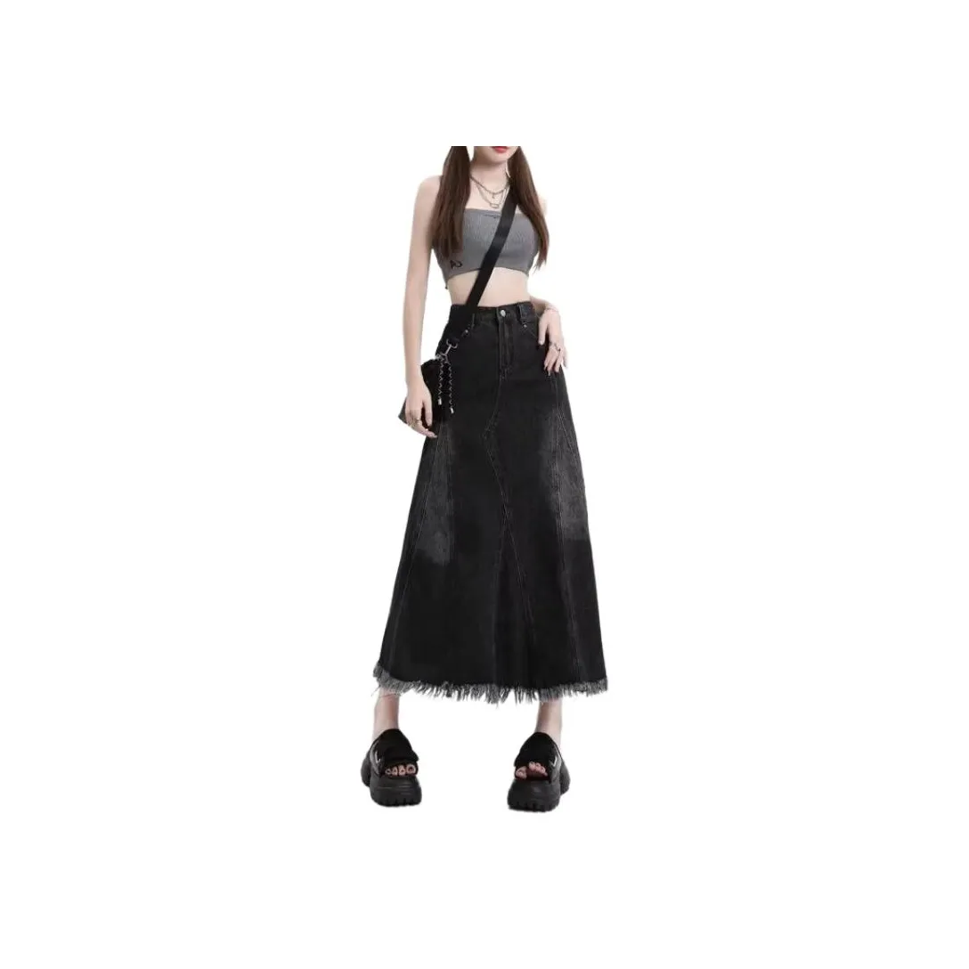Concubine Zhu Denim Long Skirt Women's