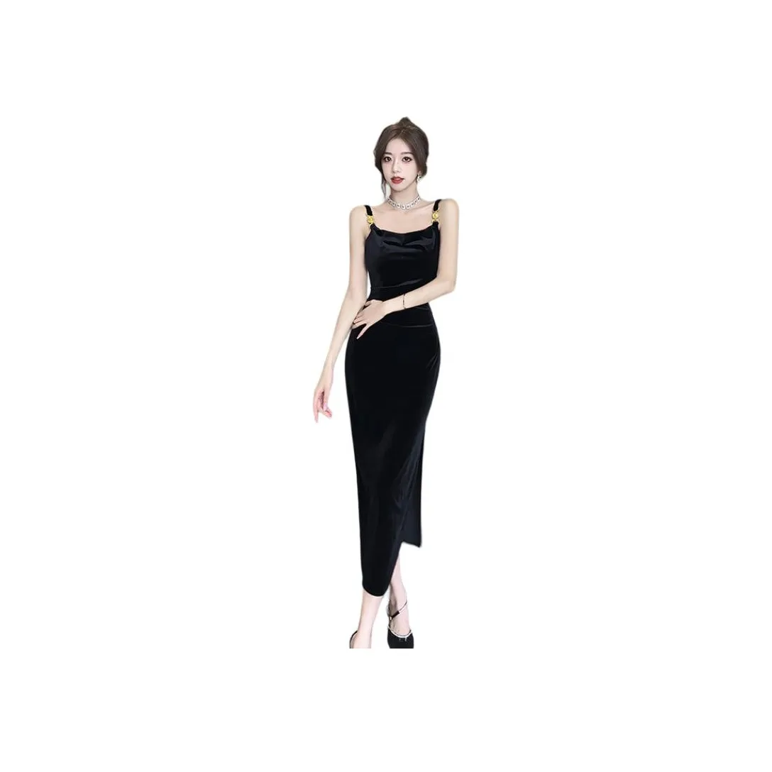 PASSCODIO Slip Платье Женское Черное