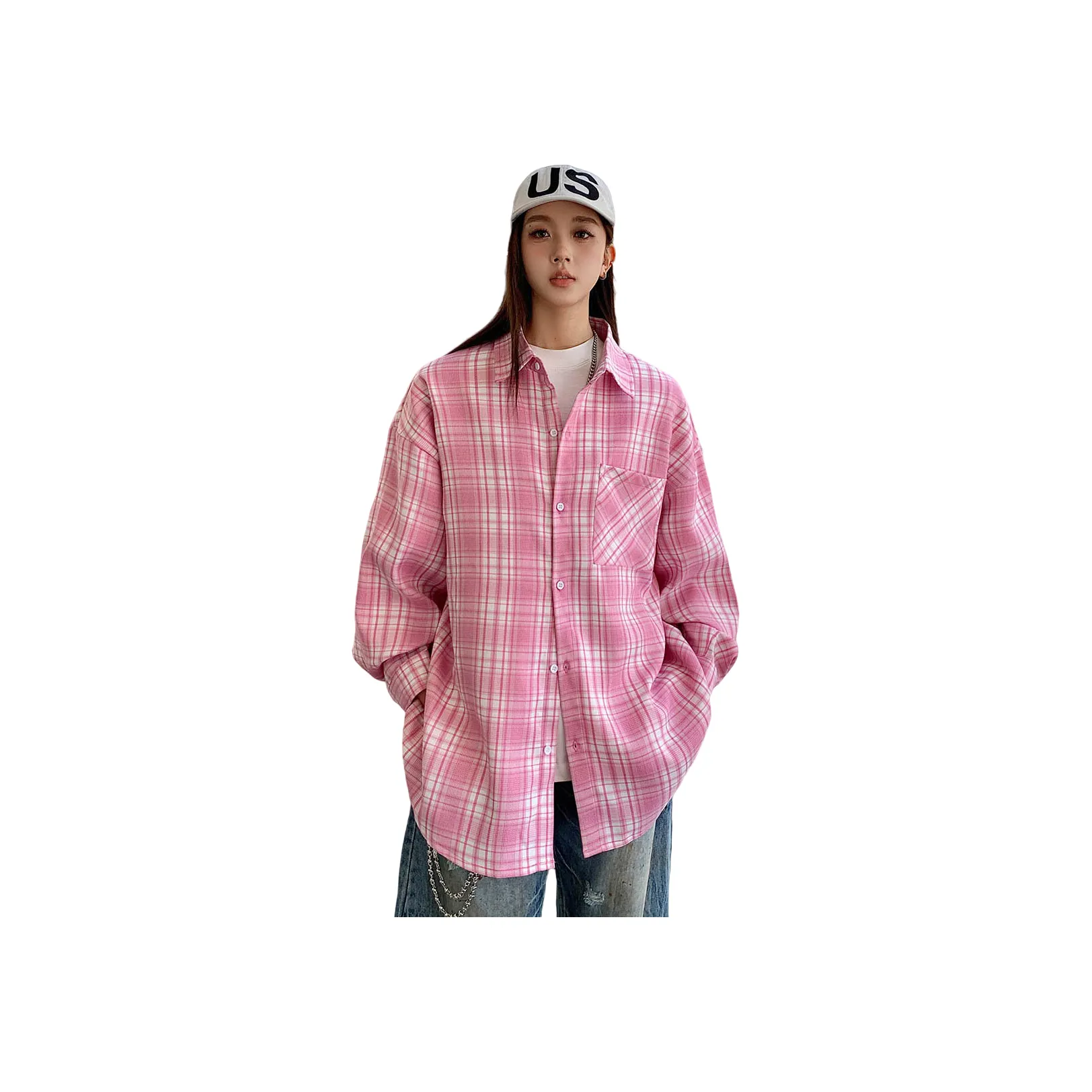 P8H9 Розовый Унисекс Рубашки