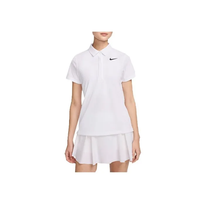 Nike Women's Dri FIT ADV Short Sleeve Golf Polo Shirt Women's White