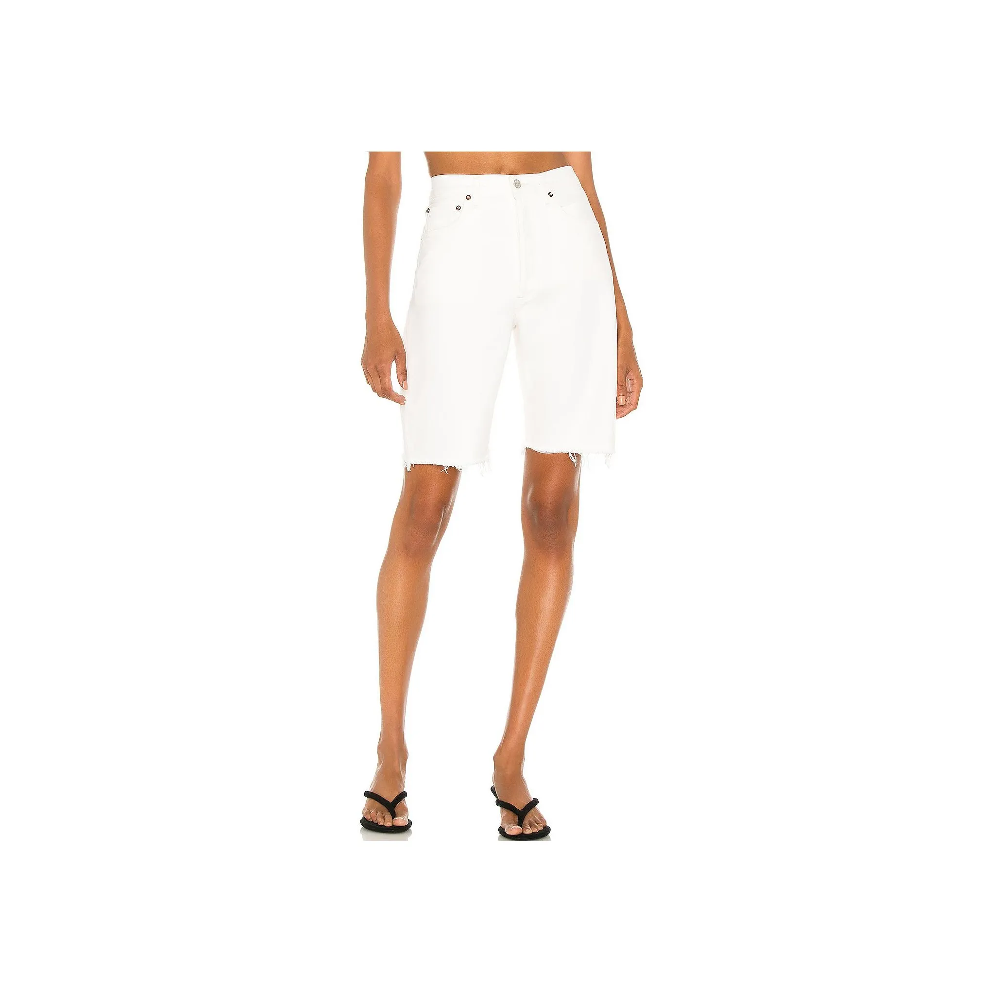 AGOLDE SS22 Джинсовые шорты Женские Белые