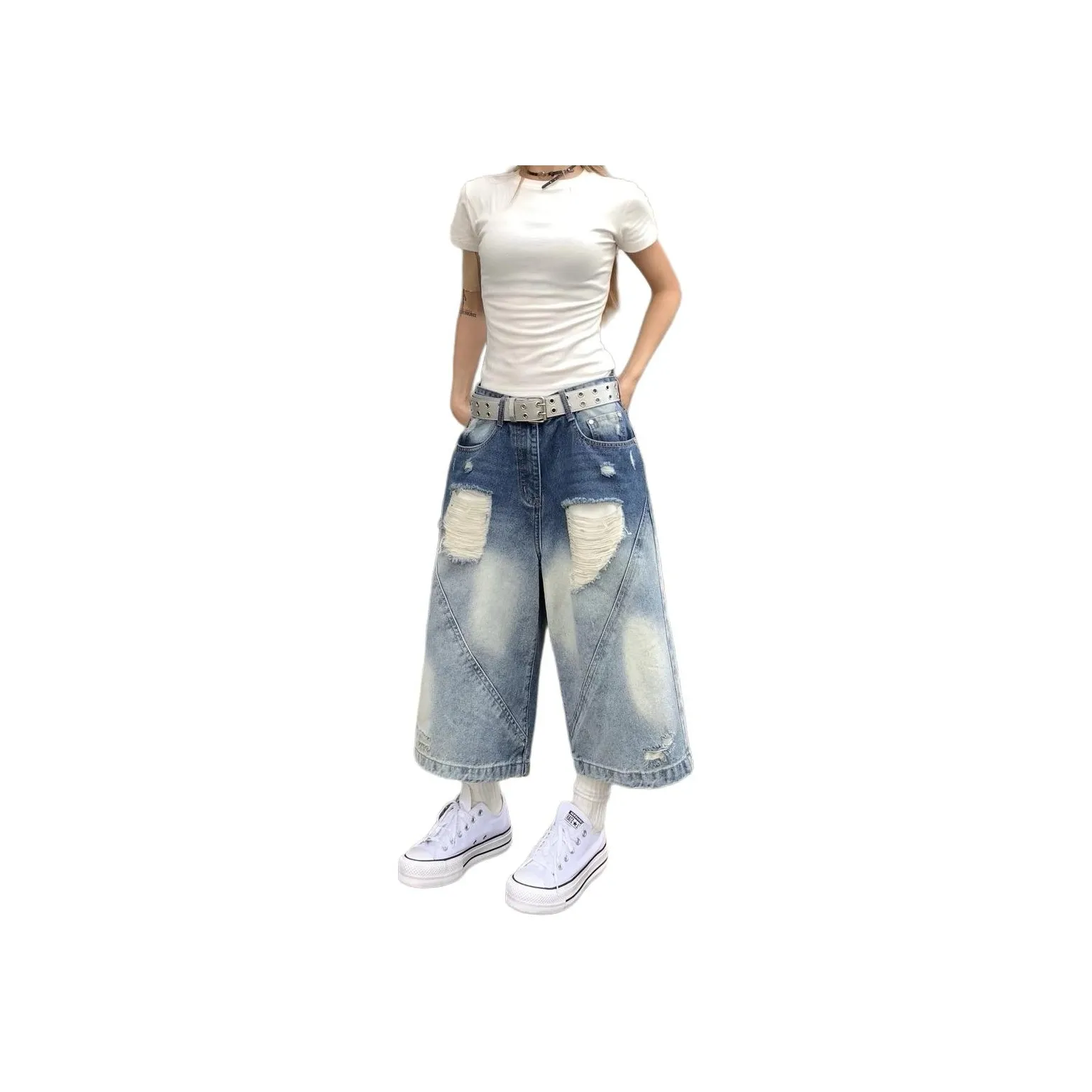 SINKACME Blue Unisex Джинсовые шорты