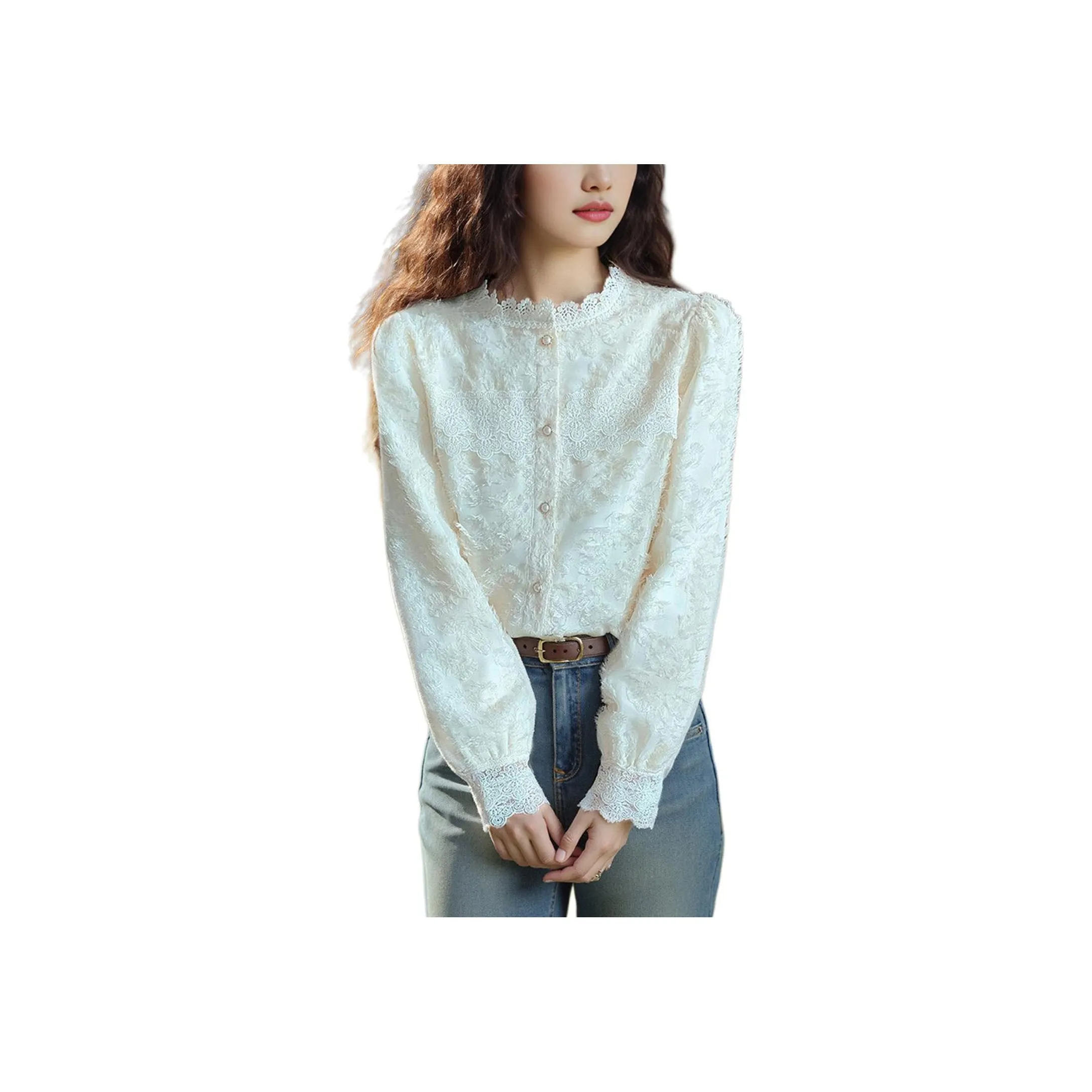 Wbwq Рубашка Женская Абрикосовая с флисовой подкладкой