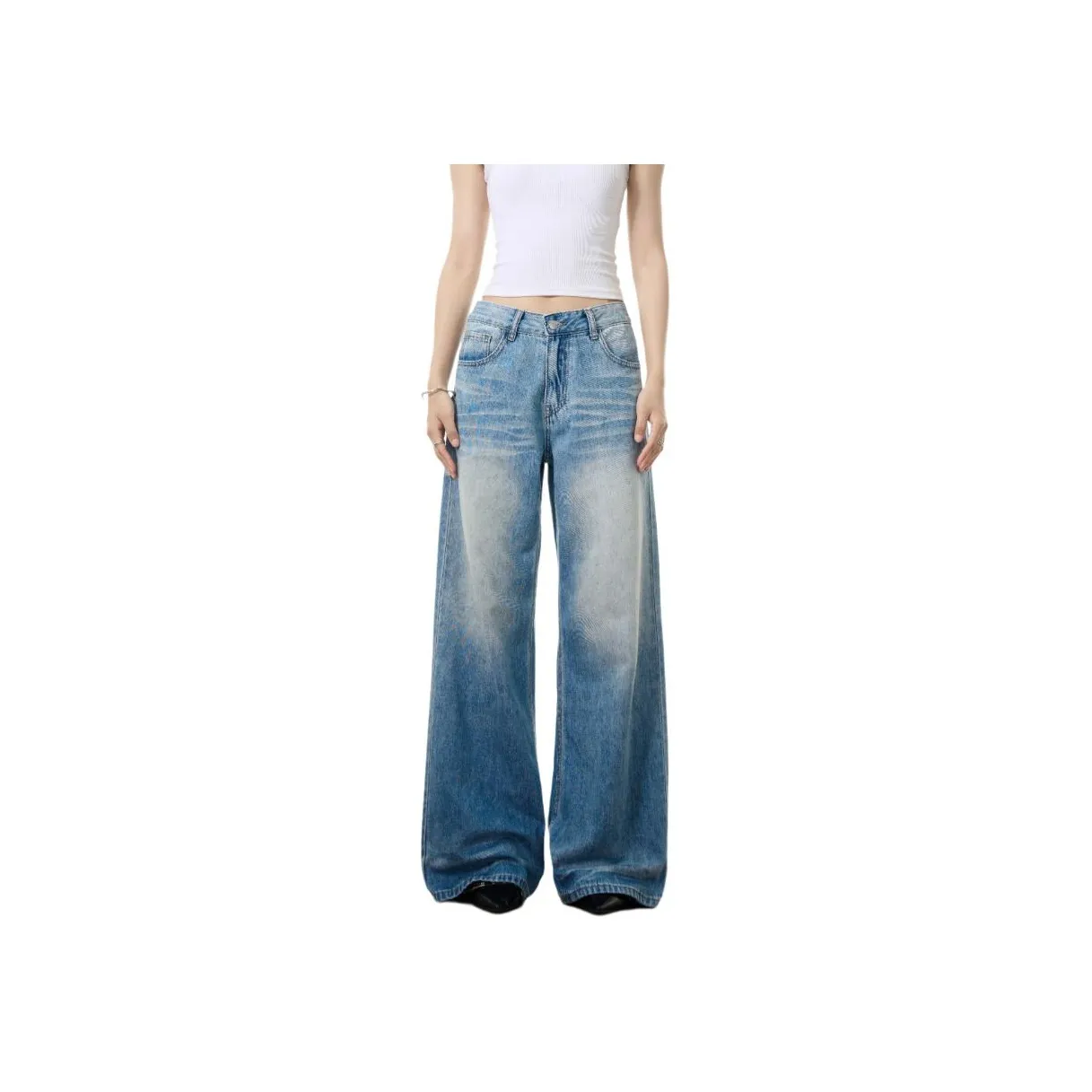 JUNE CUT Джинсы Женские Светло-Синий