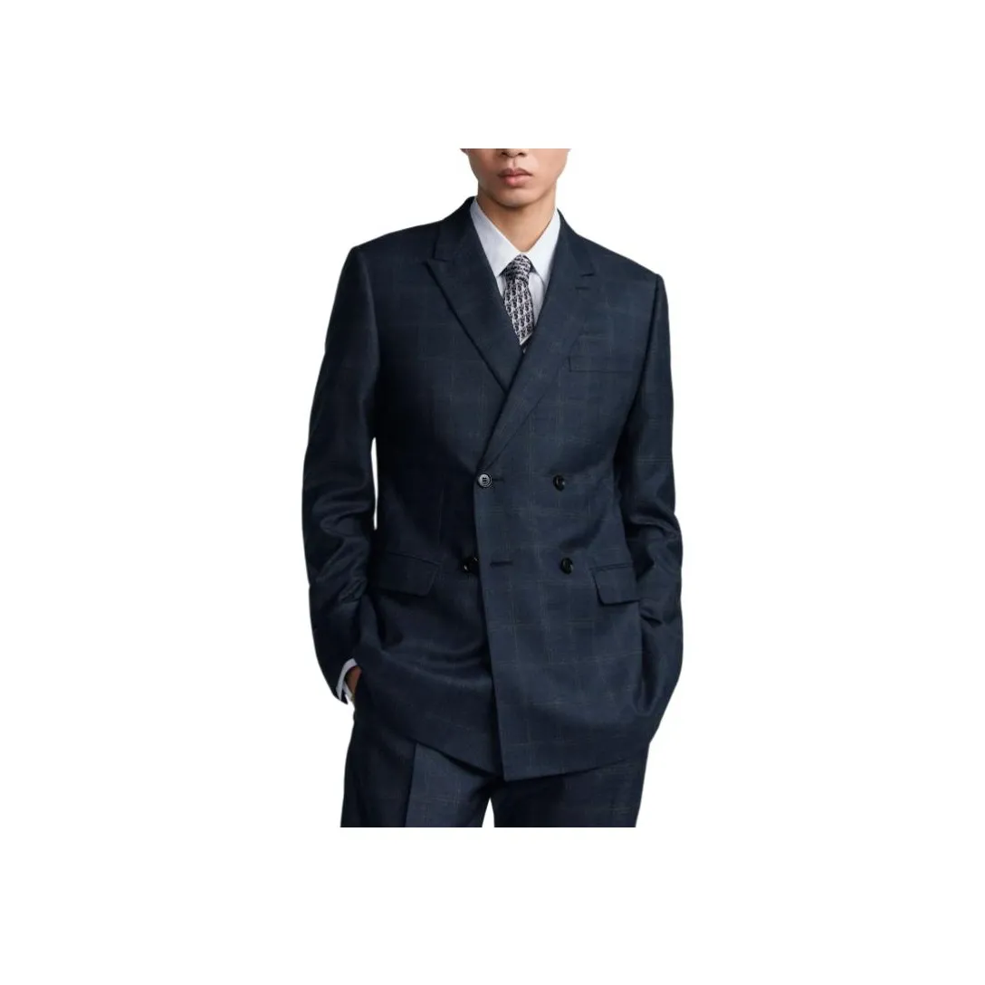 DIOR SS24 Business Suit Coat Men's Blue