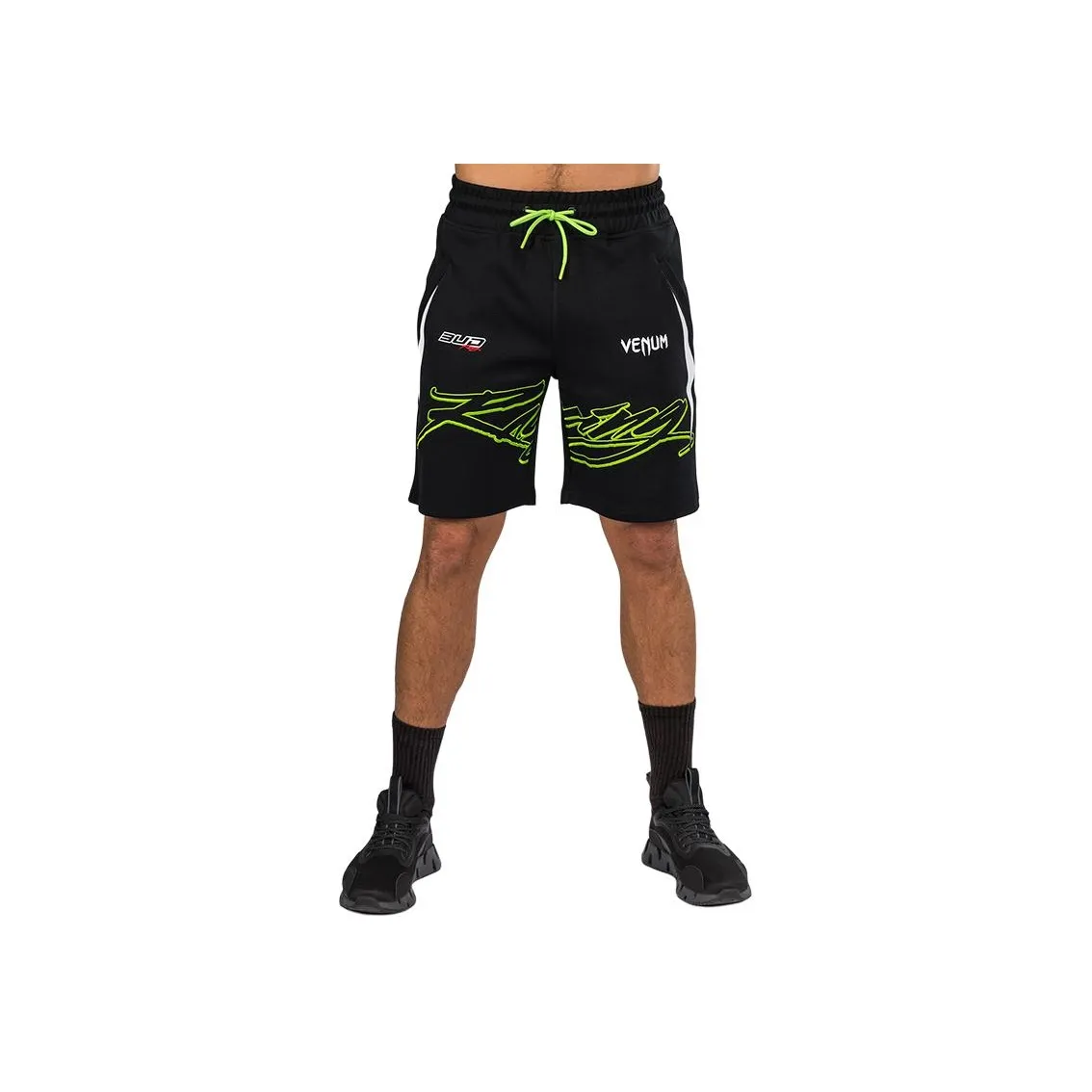 VENUM Casual Shorts Men's Black/White/Lime Green 102