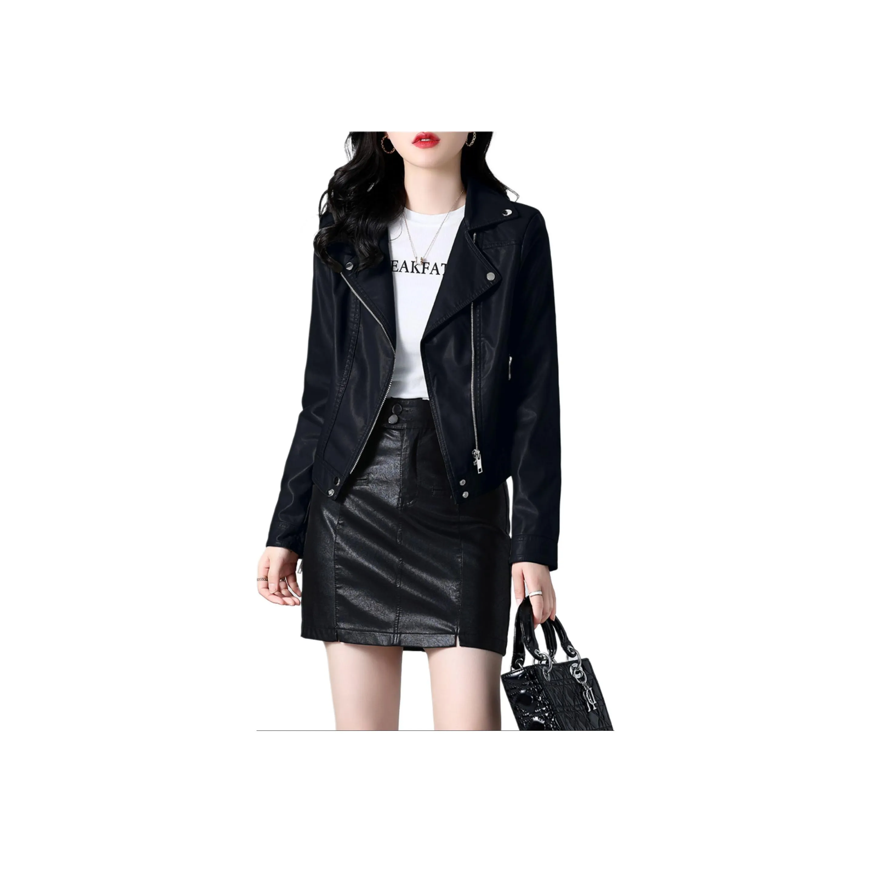 Yi Mengyuan Leather Jacket Women's