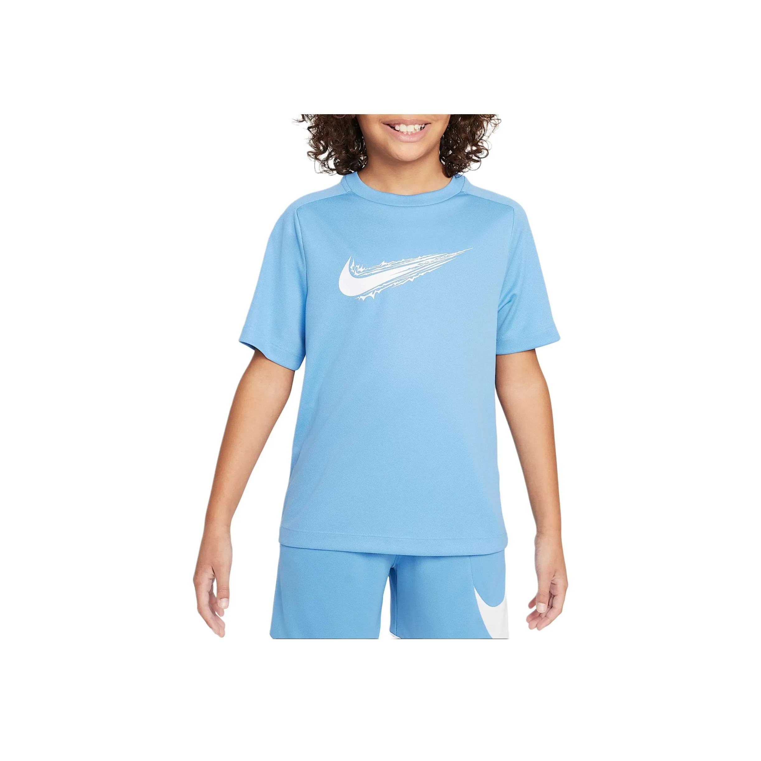 Nike Dri Fit T-Shirt Синий Transcend Белый Подростки