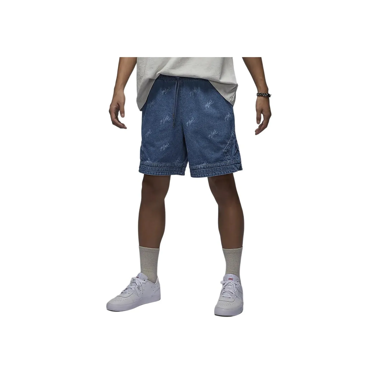 Jordan Men's Denim Shorts Blue Grey