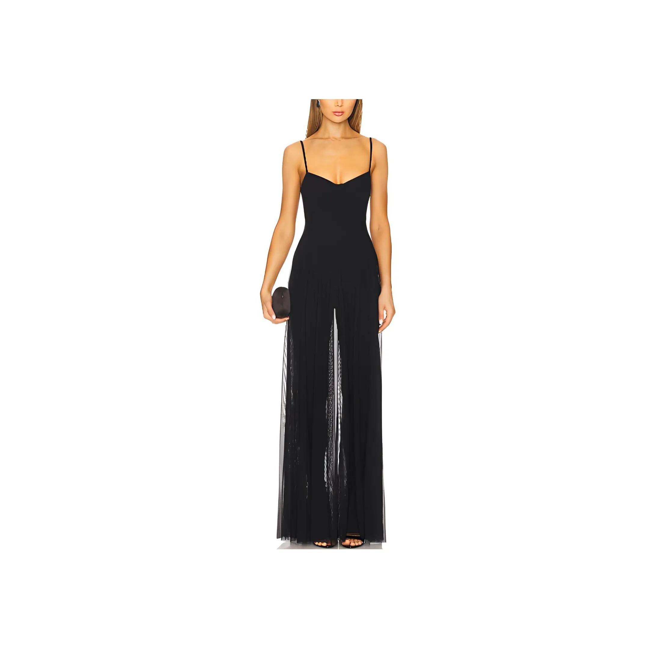 NORMA KAMALI Semi sheer Maxi Dress