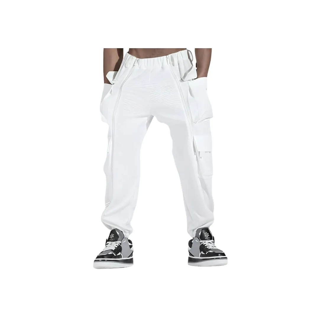 NORVINCY Модный Однотонный Универсальный Outdoor Cargo Брюки Унисекс