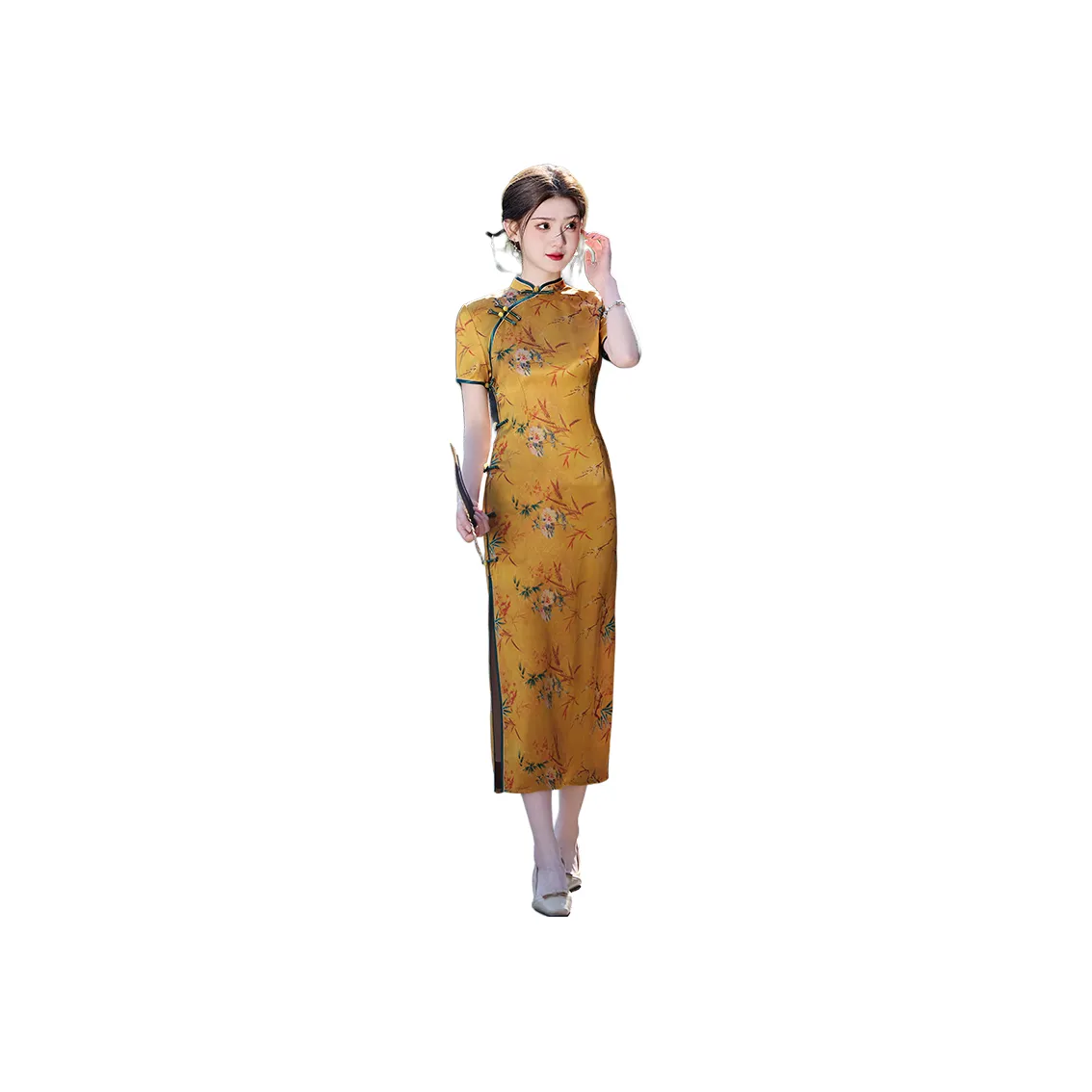 MJ Лето Одежда Новый китайский стиль Улучшенный Чонсам Женские