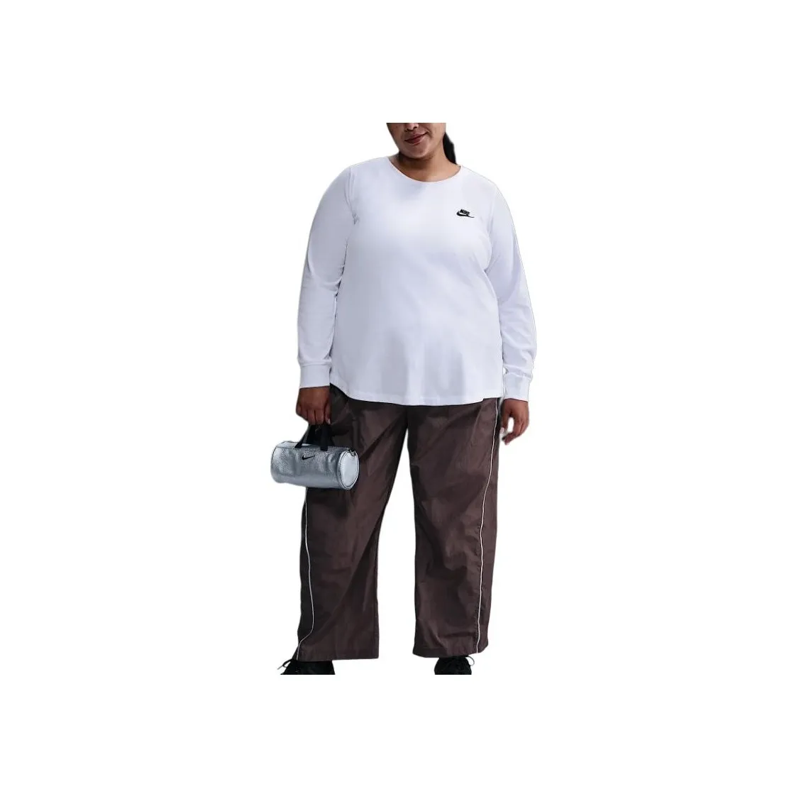 Nike Sportswear Club Women's Long Sleeve T Shirt Plus Size