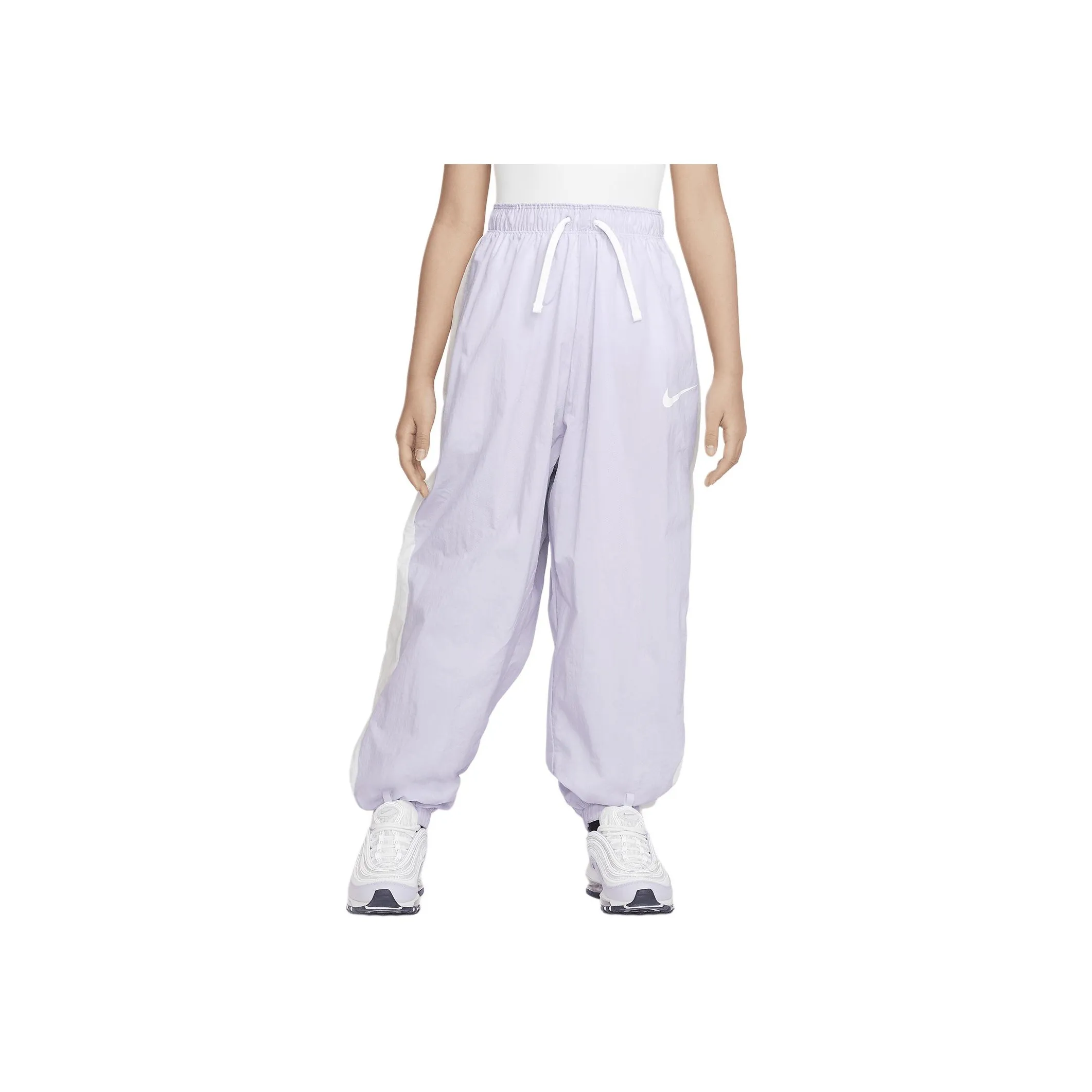 Nike Вязаные Спортивные Штаны Sportswear Classics Светло-Фиолетовые