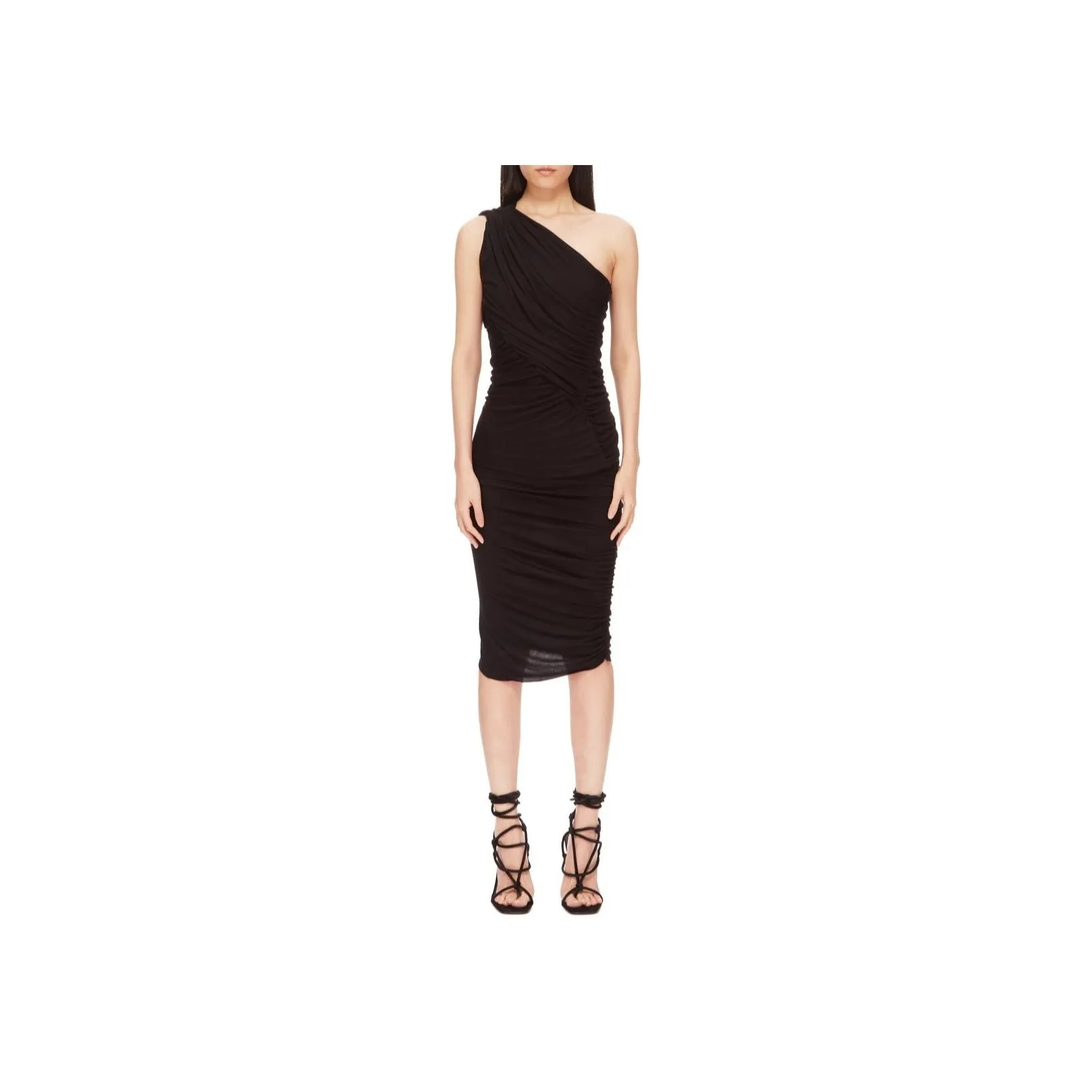 RICK OWENS Lilies Draped Midi Dress