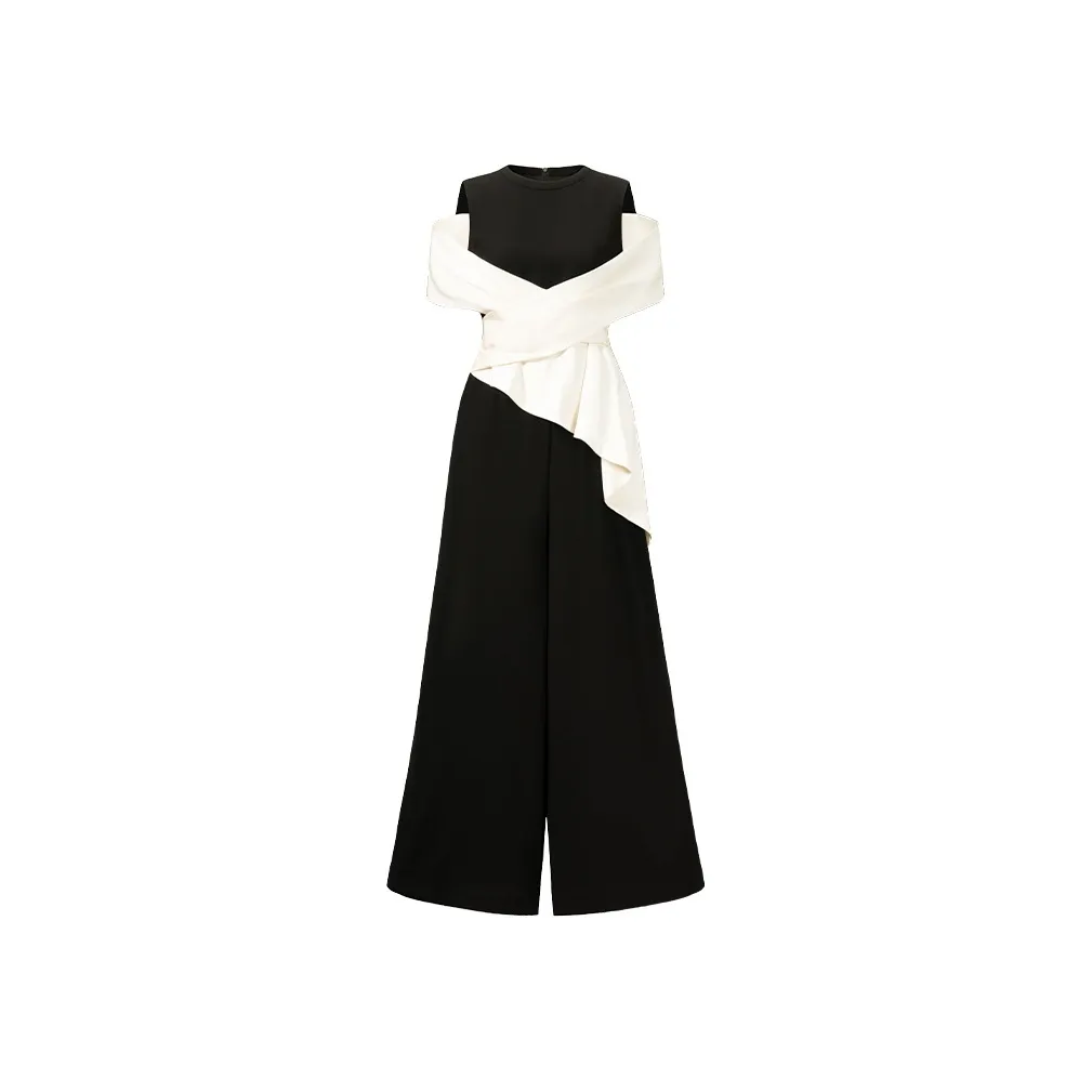 CHICHY CHICHY Size Sister Collection, Italy Version Designer Jumpsuit Women's Premium Black