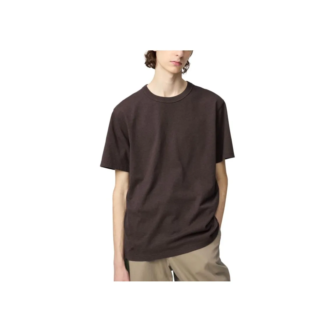 UNIQLO Темно-коричневые унисекс T-рубашки