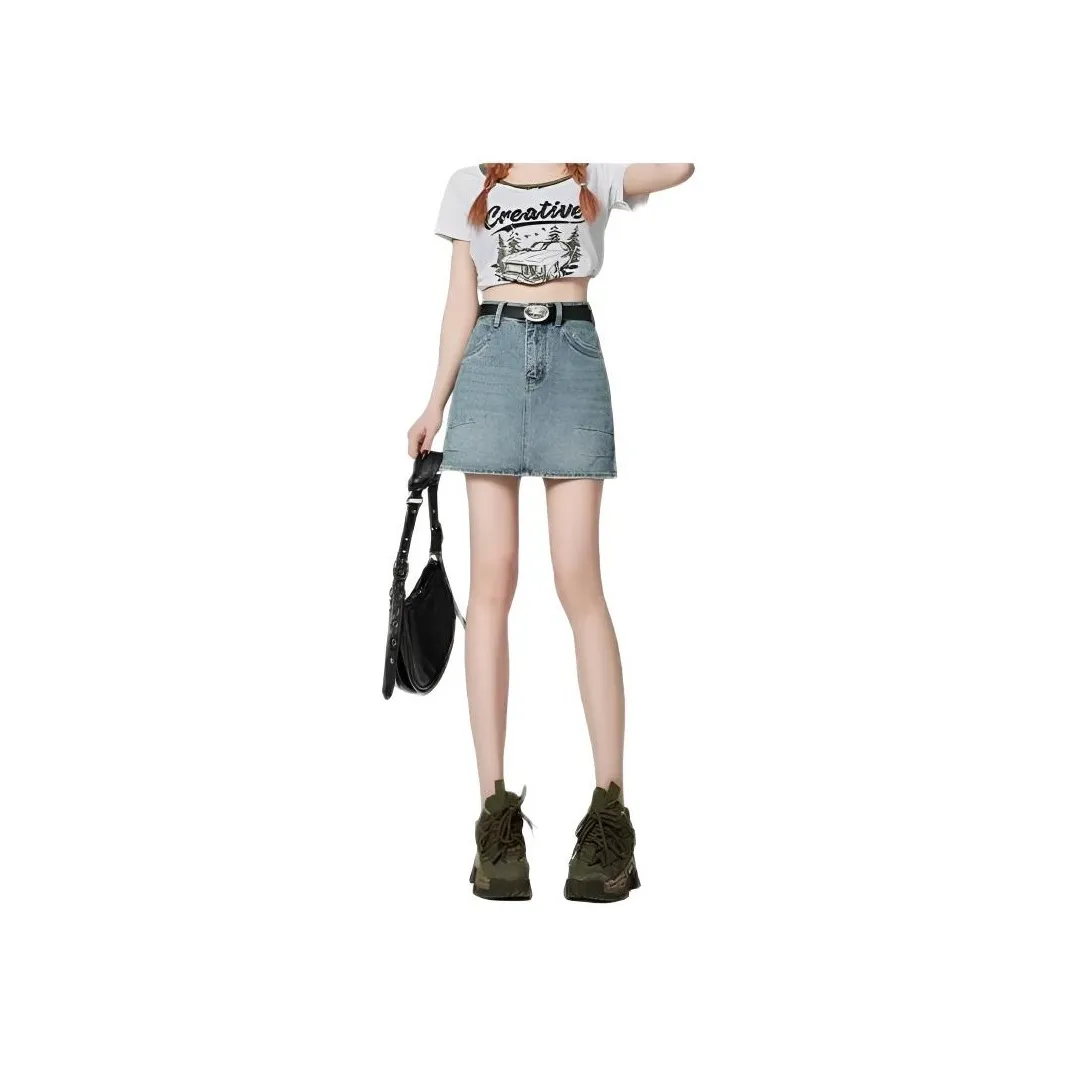 Wooden Rabbit Джинсовые короткие юбки Женские