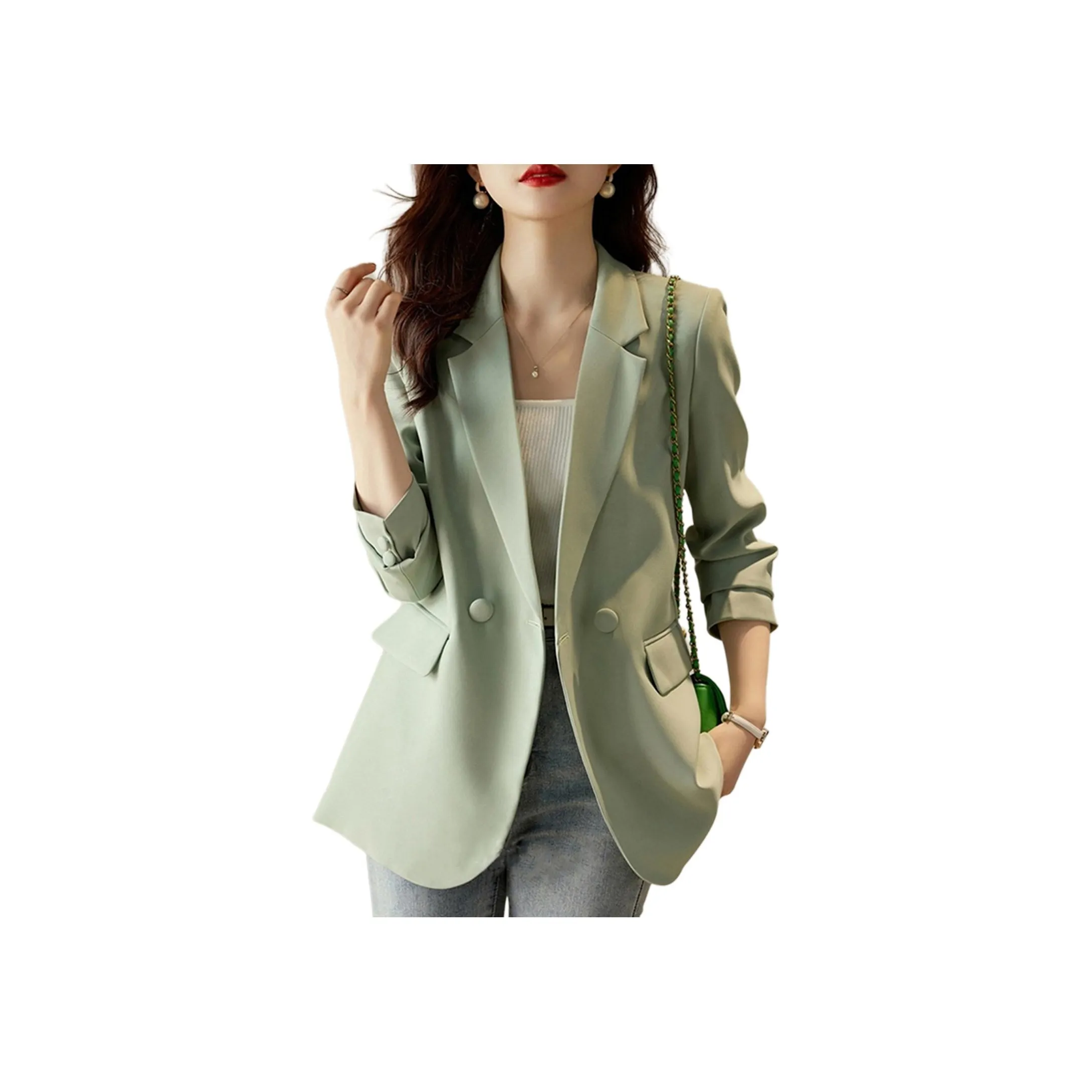 Wbwq Бизнес-костюм женский зеленый