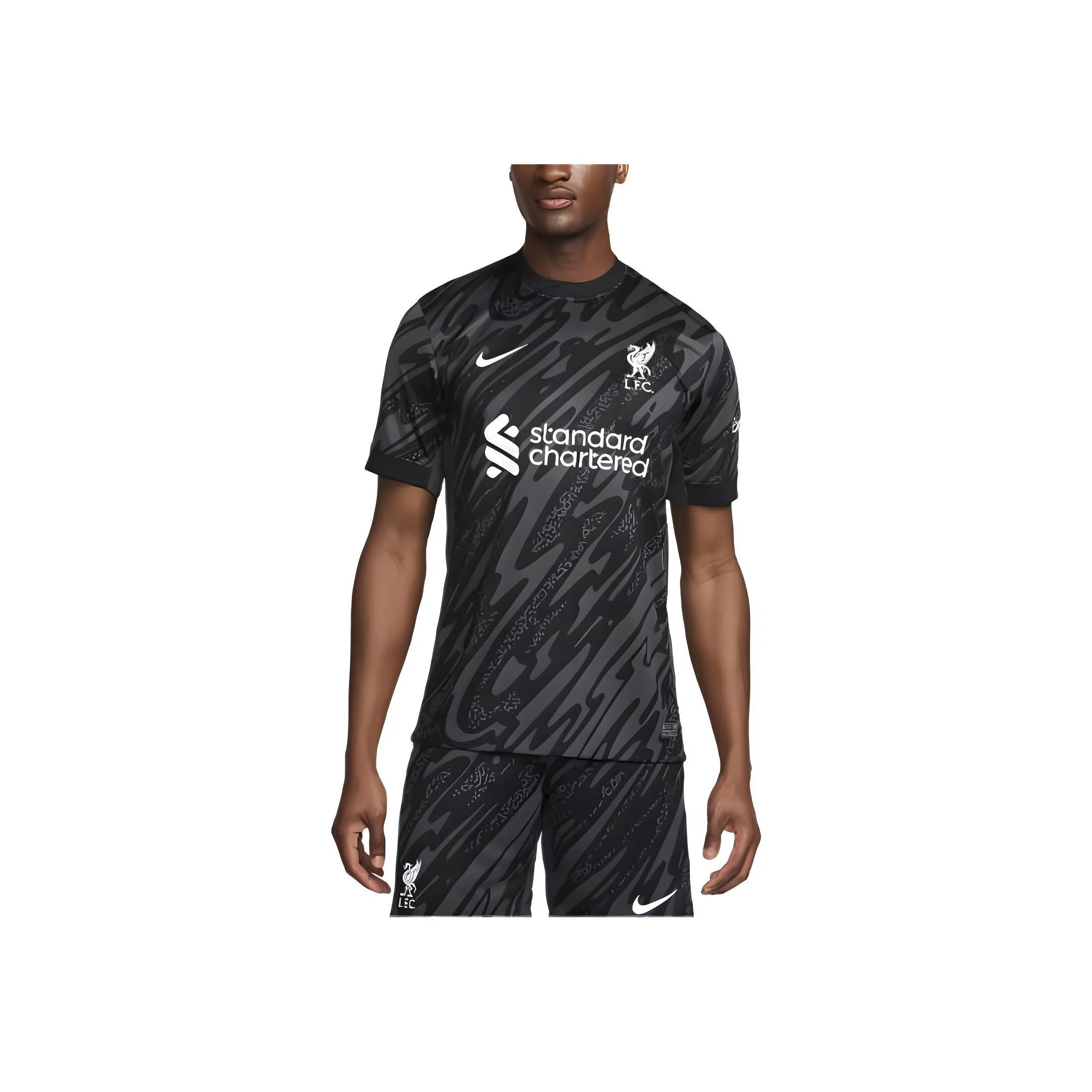 Nike Liverpool Fc Stadium Goalkeeper Men's Nike Dri FIT Soccer Replica Short Sleeve Jersey