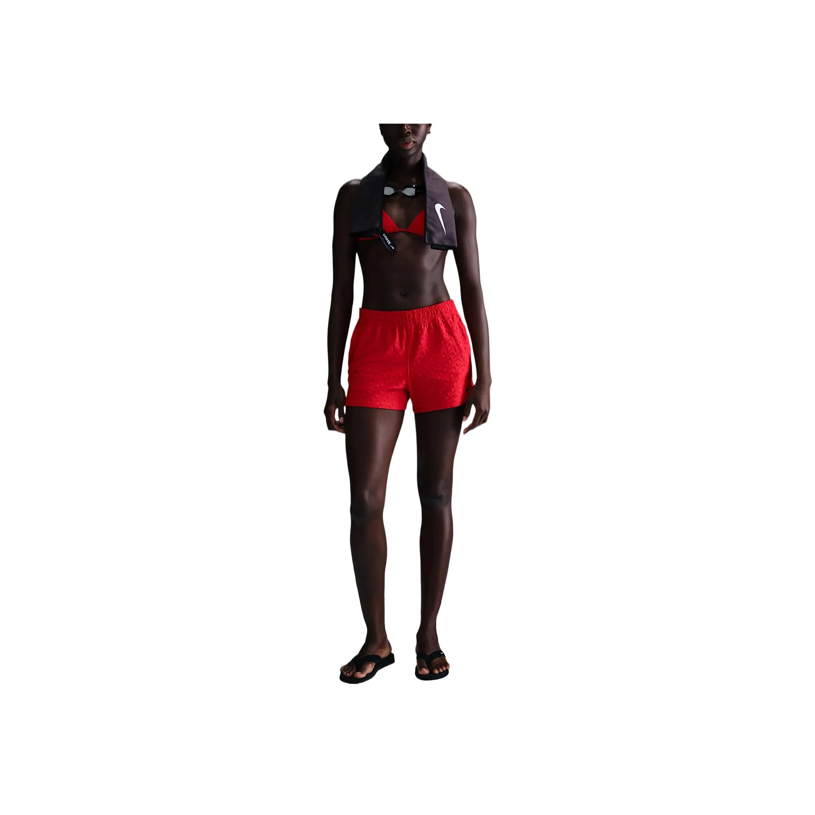 Nike Swim Swoosh Link Women's Terry Cover Up Shorts