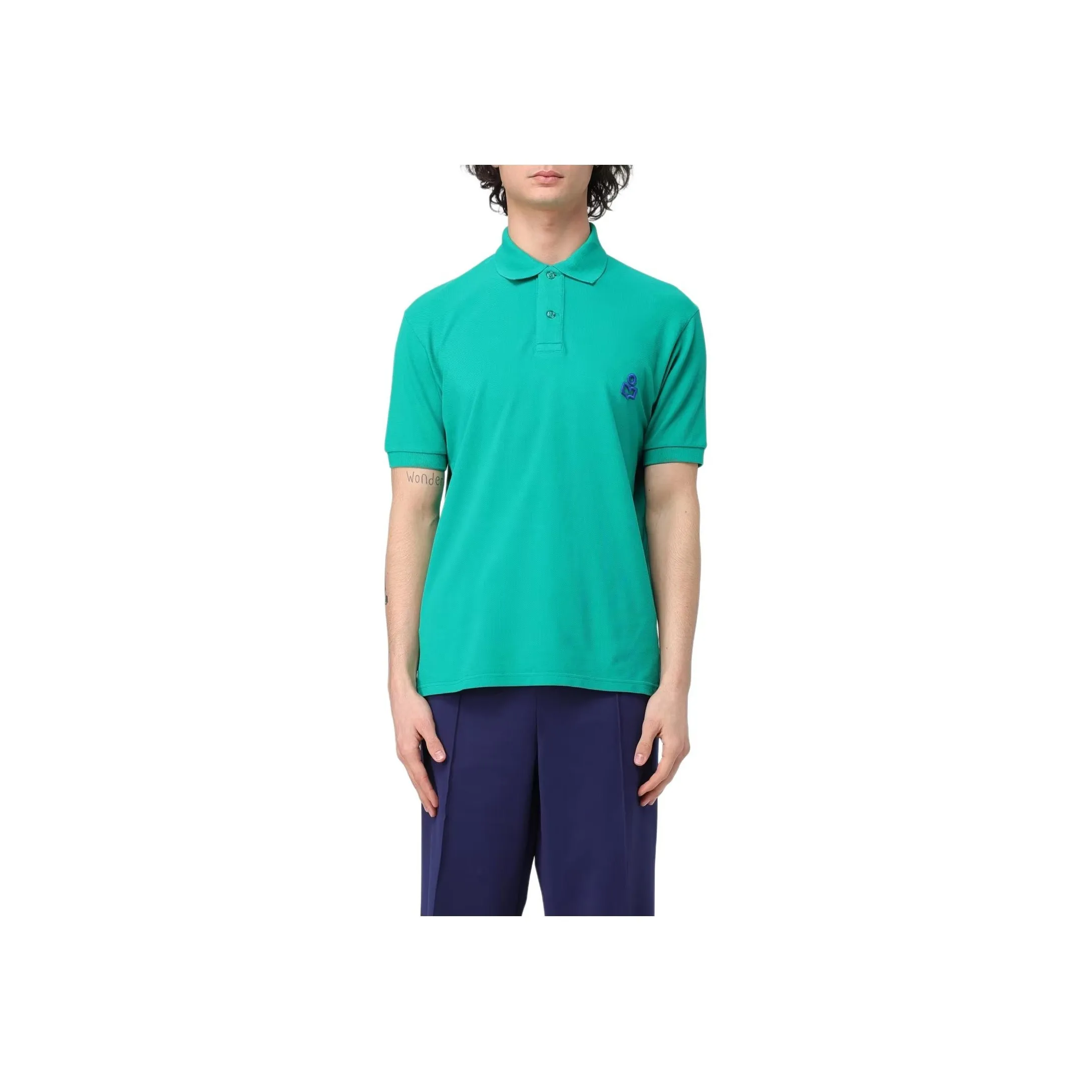 ISABEL MARANT Afko Logo Embroidered Polo Shirt