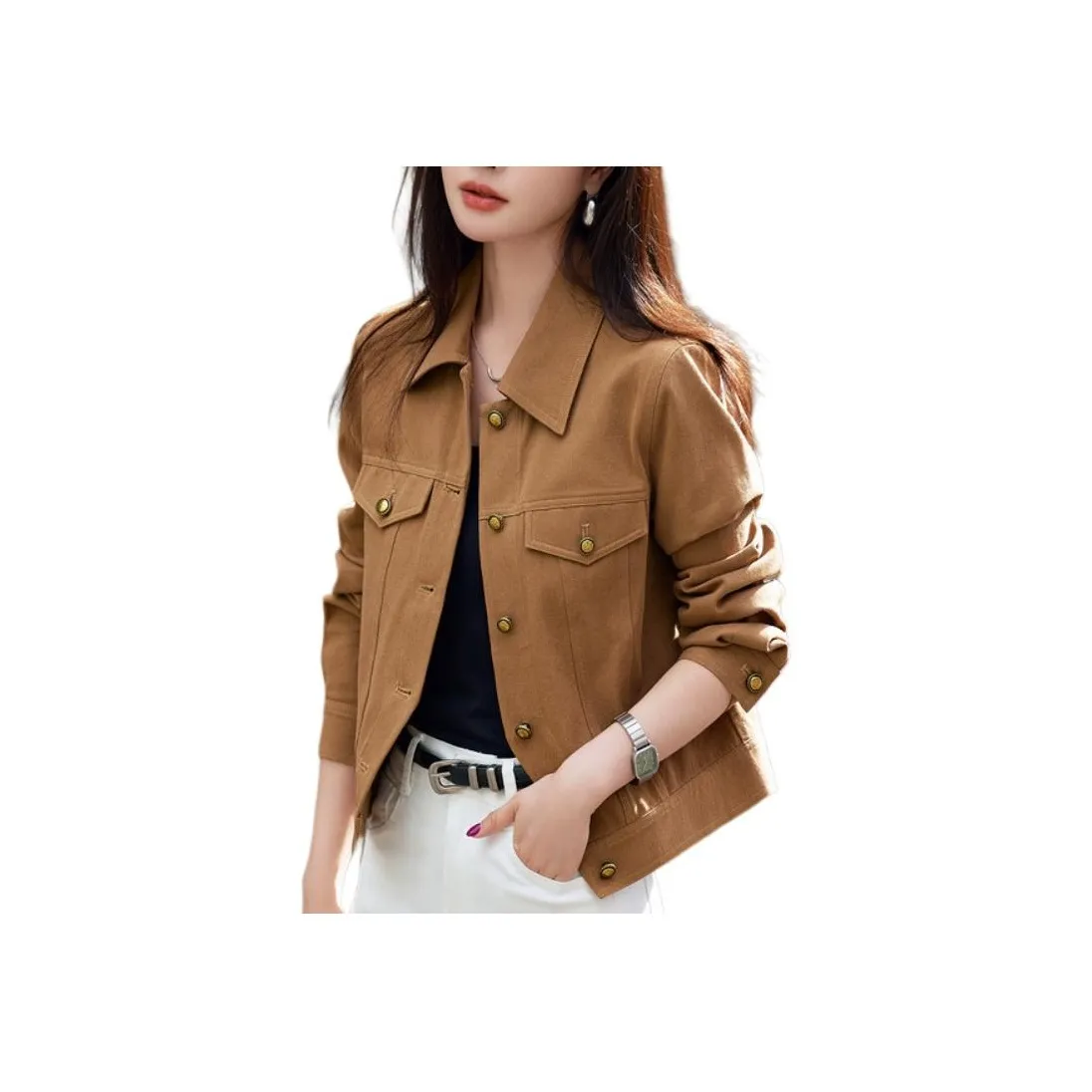 Mo Han Yi Mei Jackets & Coats Women's Khaki