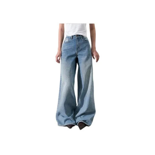 OAKMOO Capri Синие Женские Джинсы