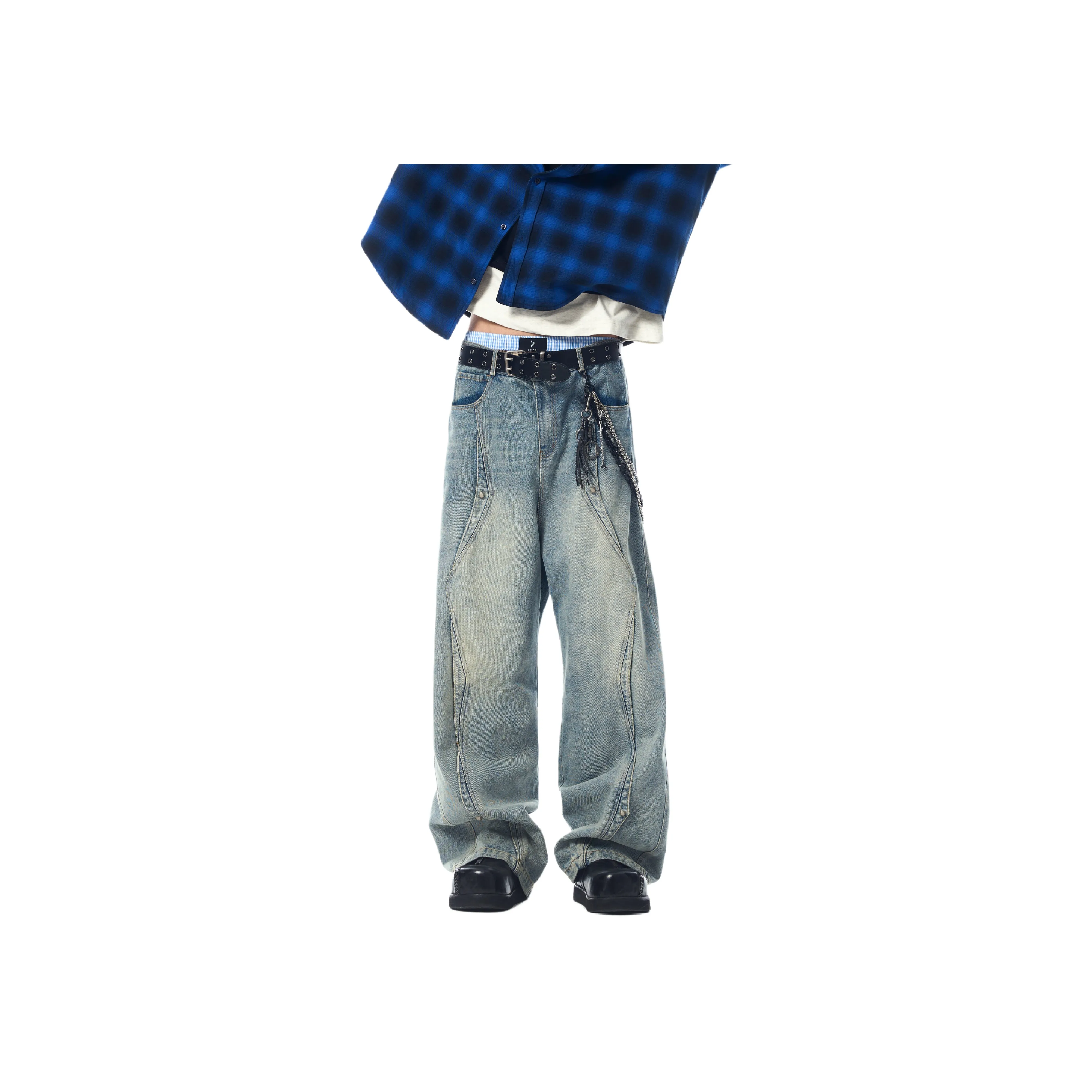 JHYQ Синие Унисекс Джинсы