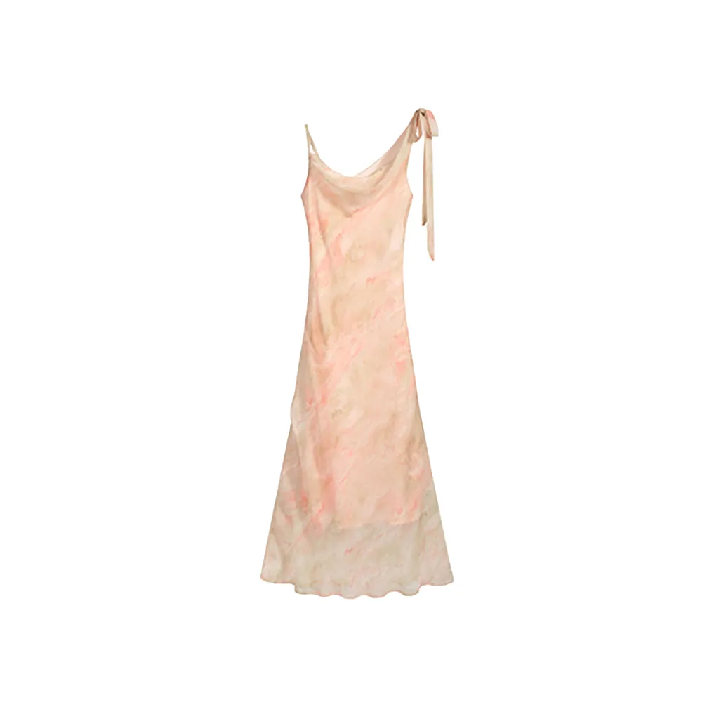 AFGGD Оранжево-розовый Женские Слиплатья