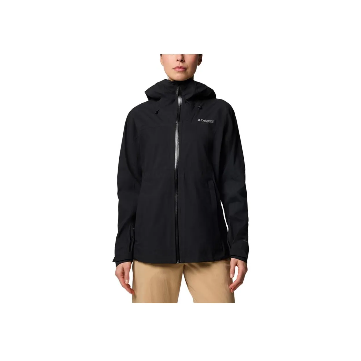 Columbia совместный бренд Городская жизнь Путешествие Коммутирование Водонепроницаемый Ветрозащитный и Дышащий Ветровка Женские Черный