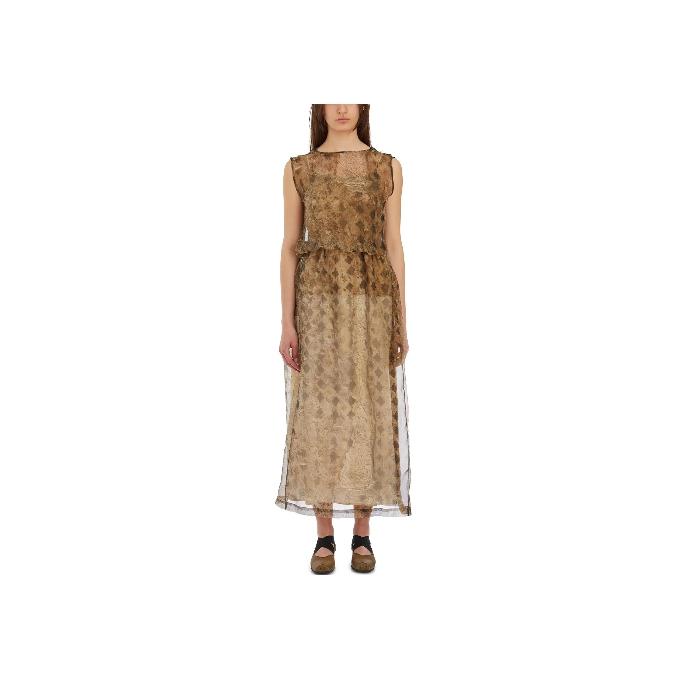 UMA WANG Sleeveless Dress Women's Beige