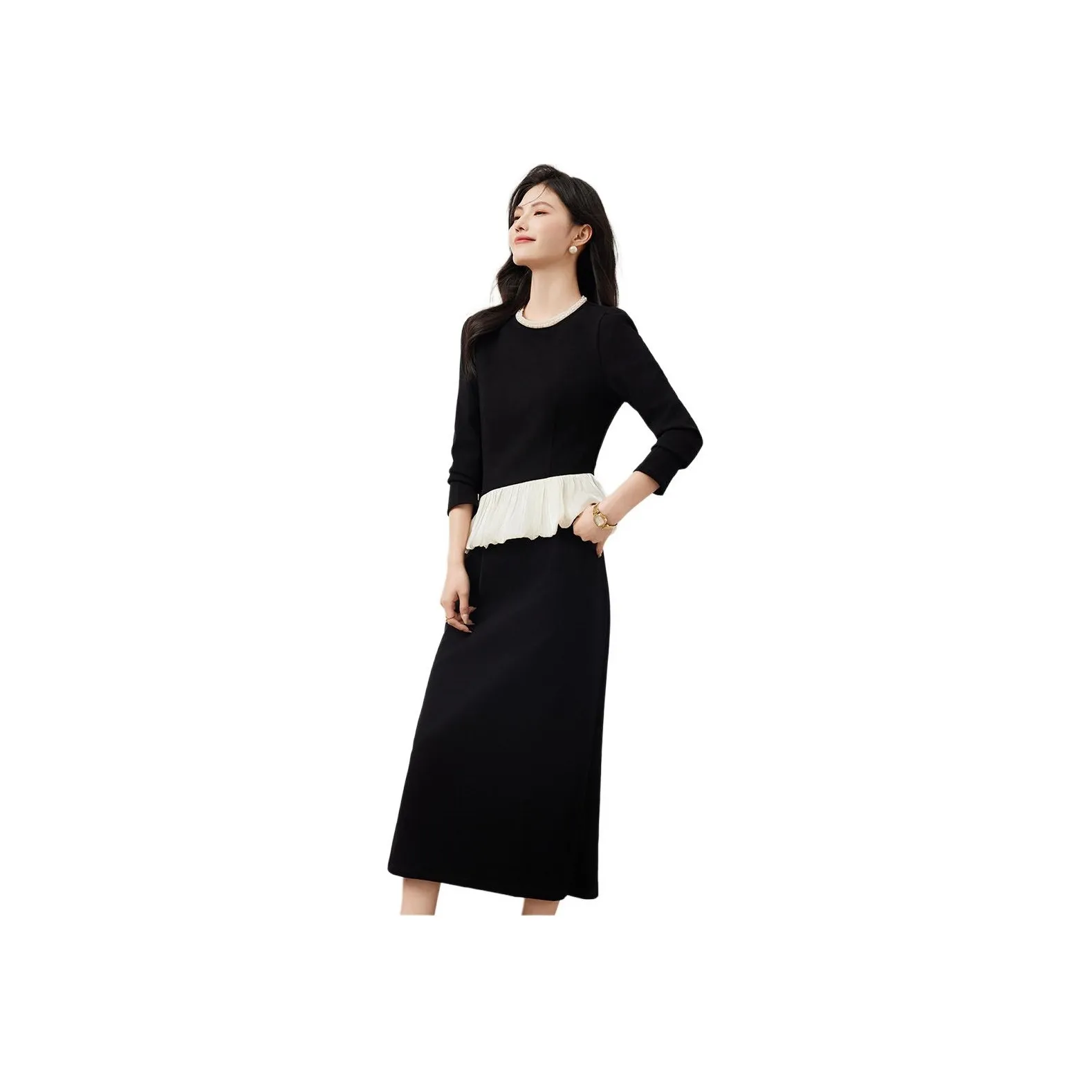 XINFEIYU Skirt Set Women's Black