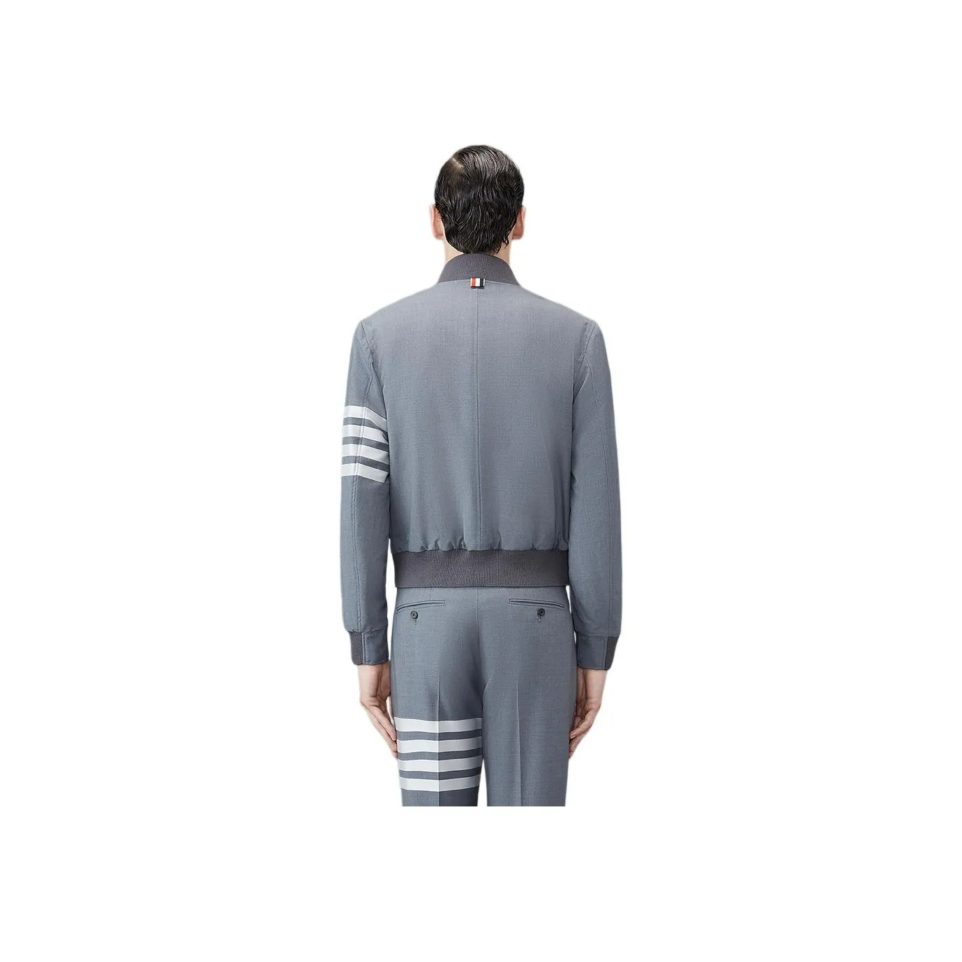 THOM BROWNE 4-Bar Zipped Bomber Jacket